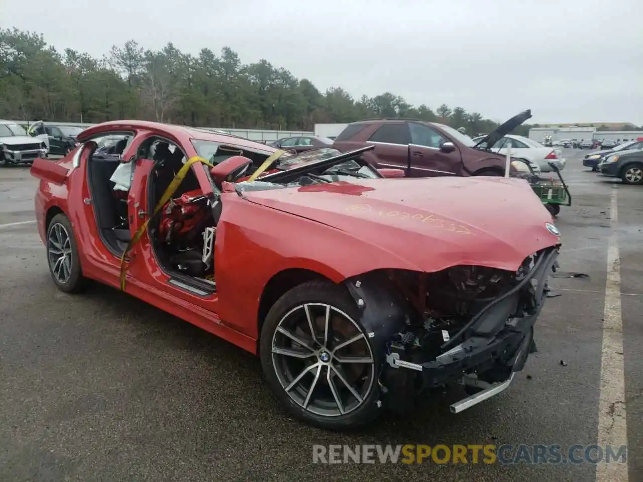 1 Photograph of a damaged car 3MW5R7J06N8C25603 BMW 3 SERIES 2022