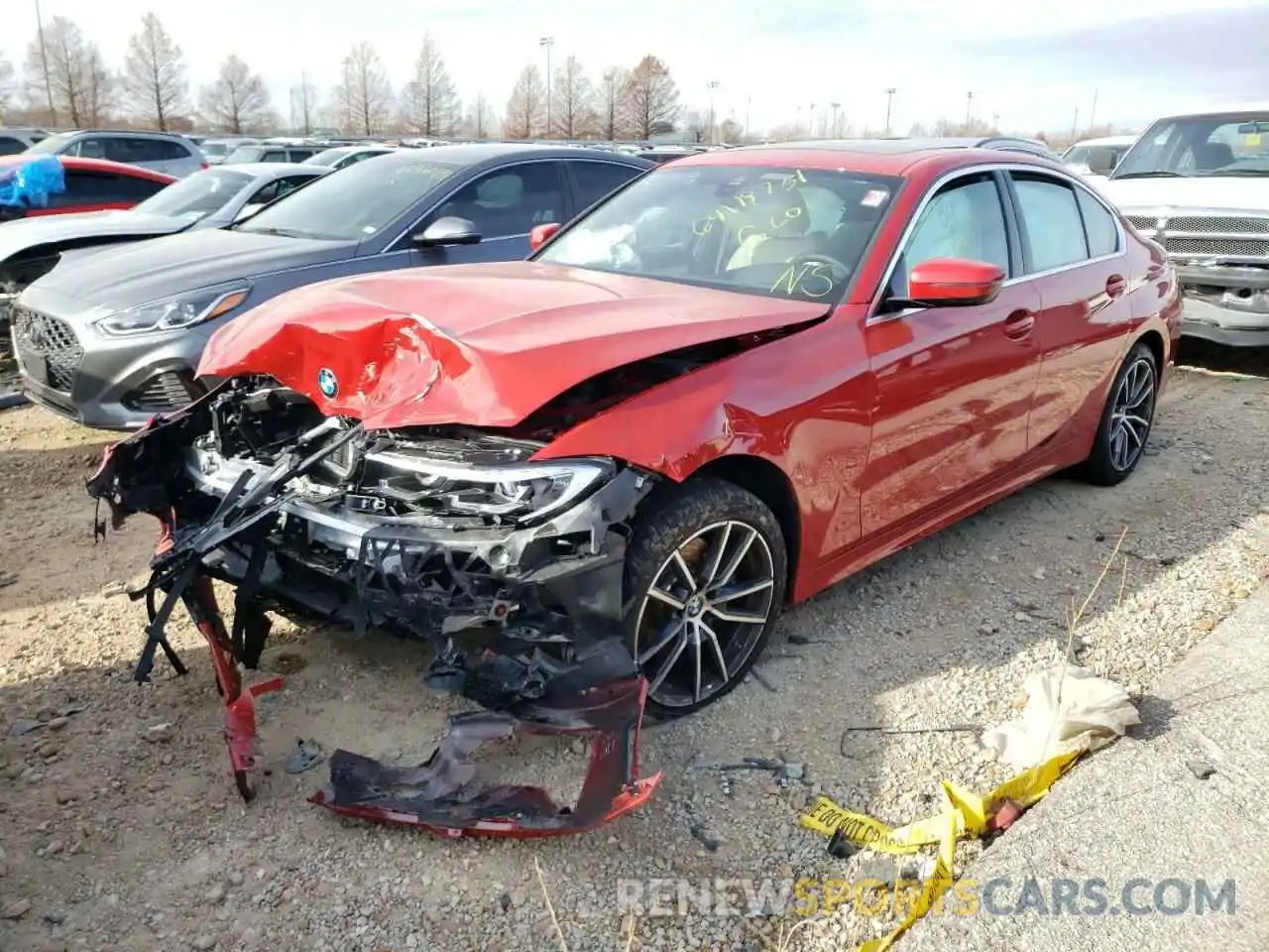 2 Photograph of a damaged car 3MW5R7J07N8C24282 BMW 3 SERIES 2022