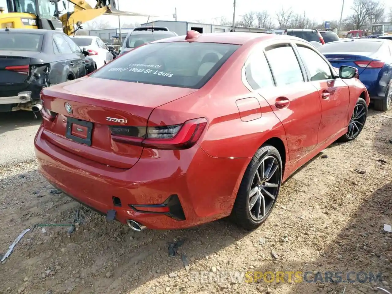 4 Photograph of a damaged car 3MW5R7J07N8C24282 BMW 3 SERIES 2022