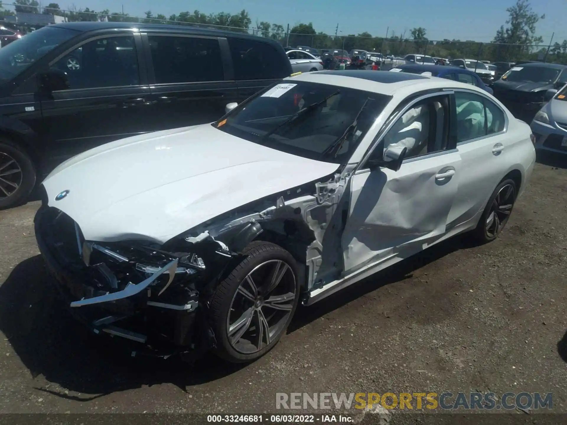 2 Photograph of a damaged car 3MW5R7J09N8C43299 BMW 3 SERIES 2022