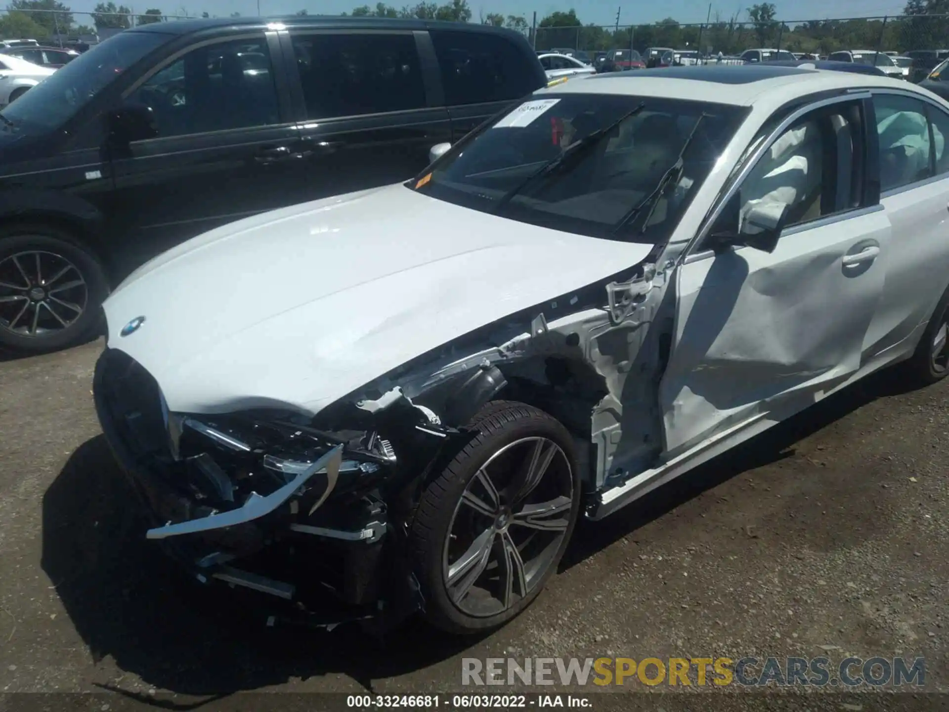 6 Photograph of a damaged car 3MW5R7J09N8C43299 BMW 3 SERIES 2022