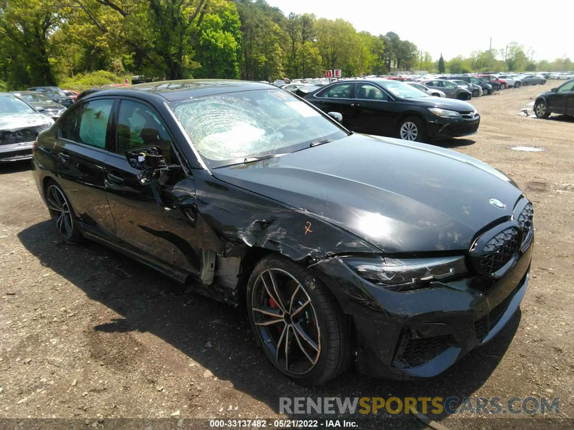 1 Photograph of a damaged car 3MW5U9J07N8C65070 BMW 3 SERIES 2022