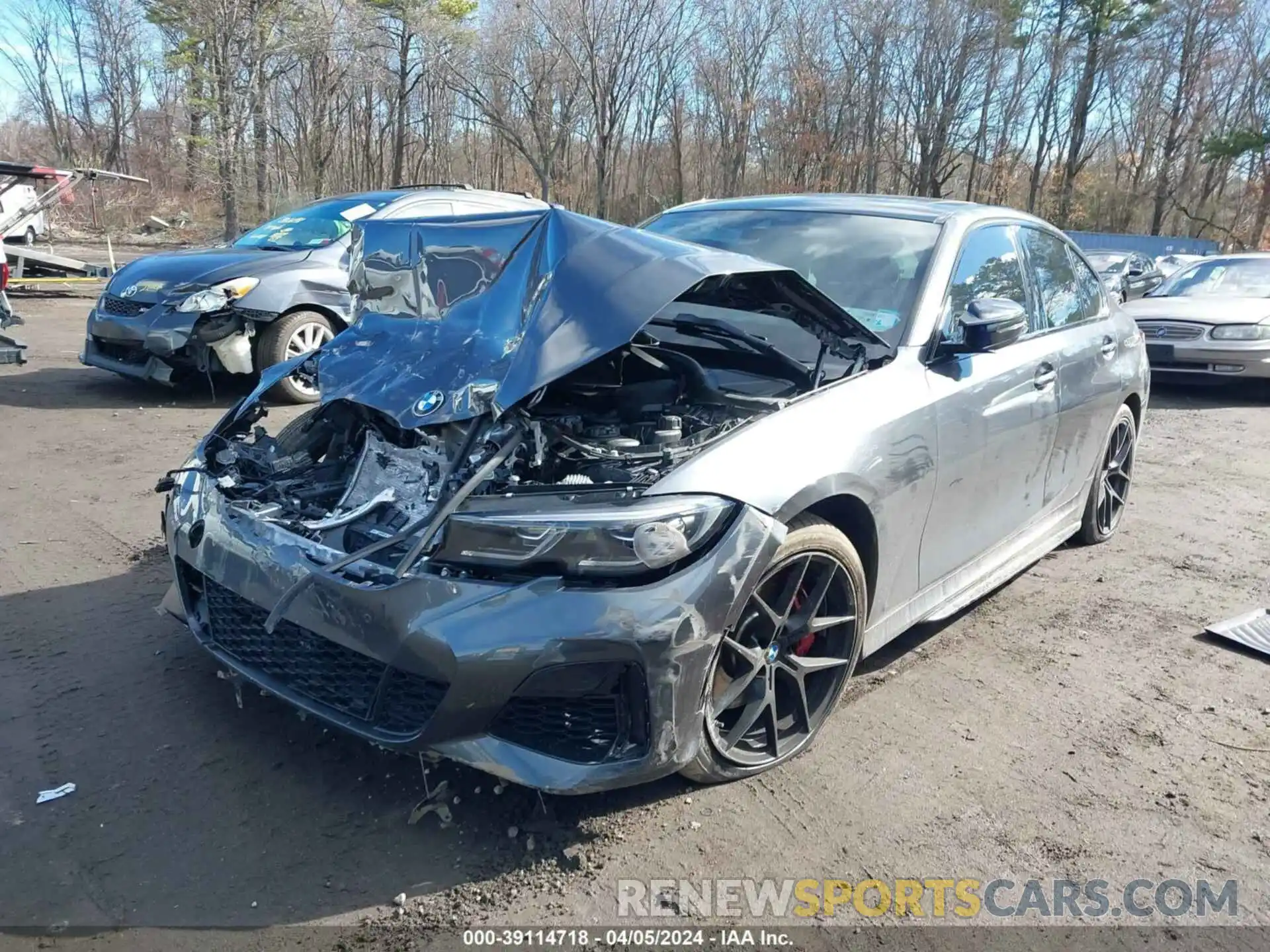 2 Photograph of a damaged car 3MW5U9J08N8C39027 BMW 3 SERIES 2022