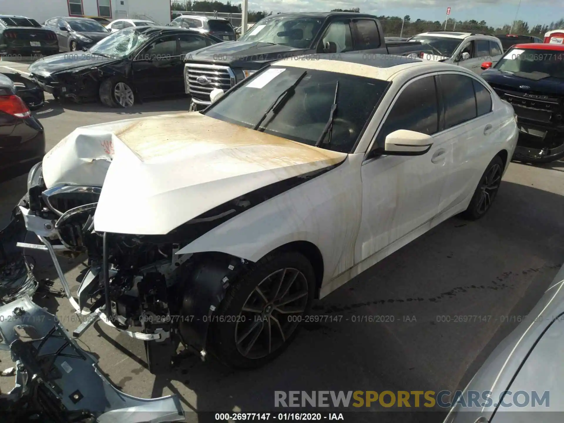 2 Photograph of a damaged car 3MW5R1J52K8B03132 BMW 330I 2019