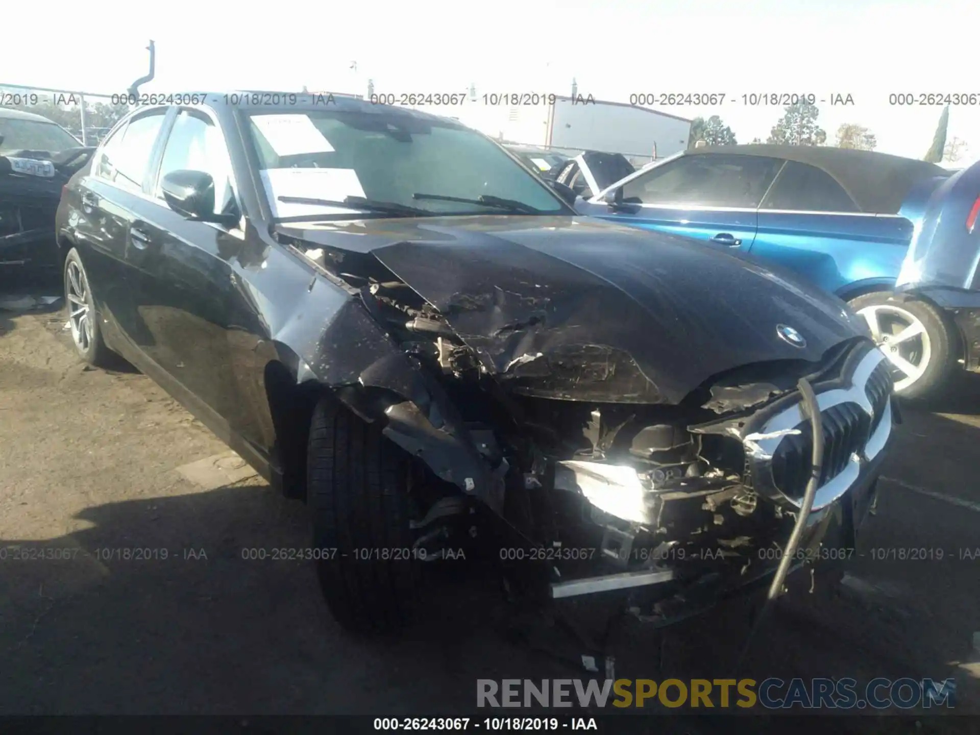 1 Photograph of a damaged car 3MW5R1J55K8B02007 BMW 330I 2019