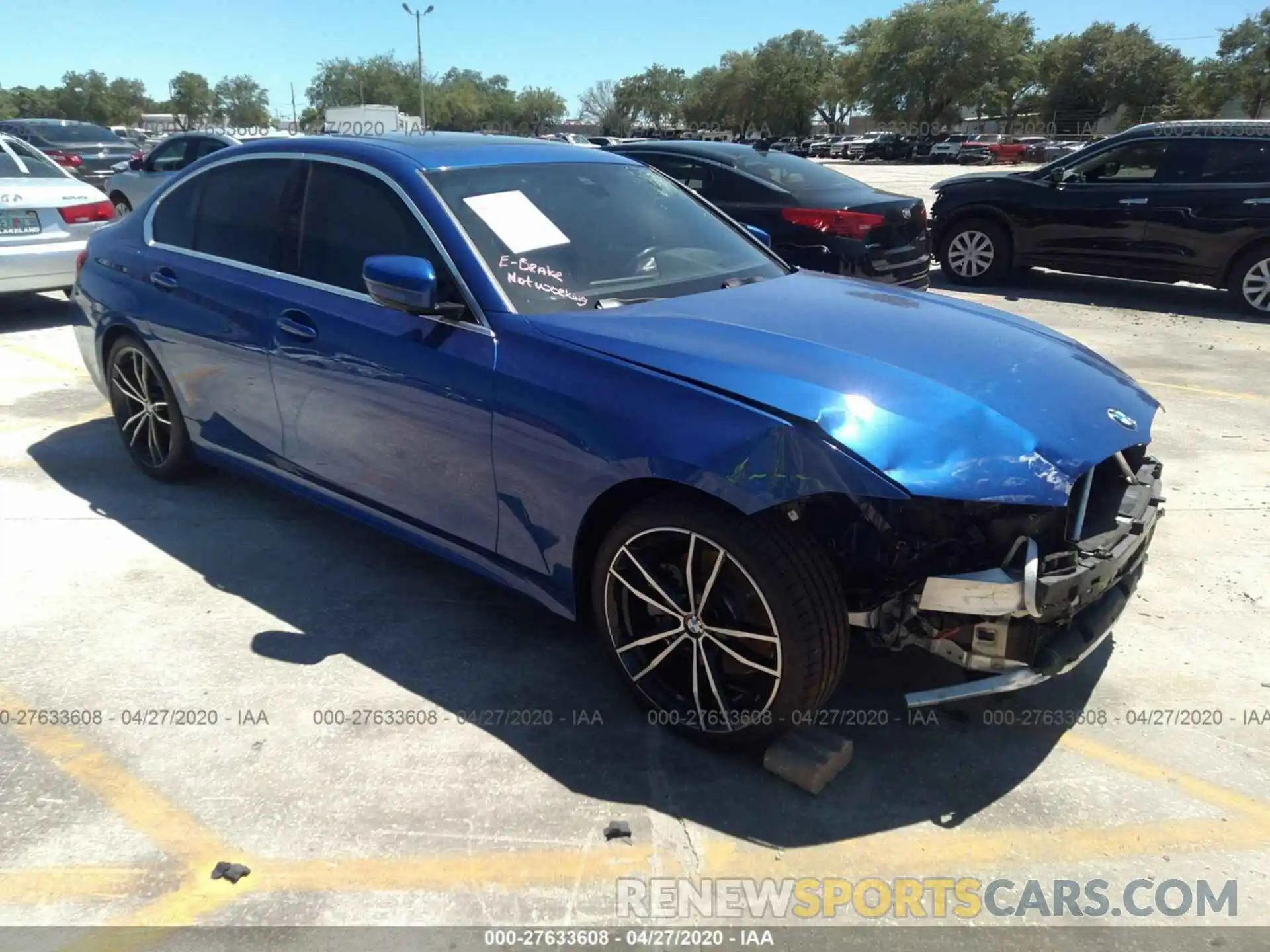 1 Photograph of a damaged car WBA5R1C56KAE81359 BMW 330I 2019