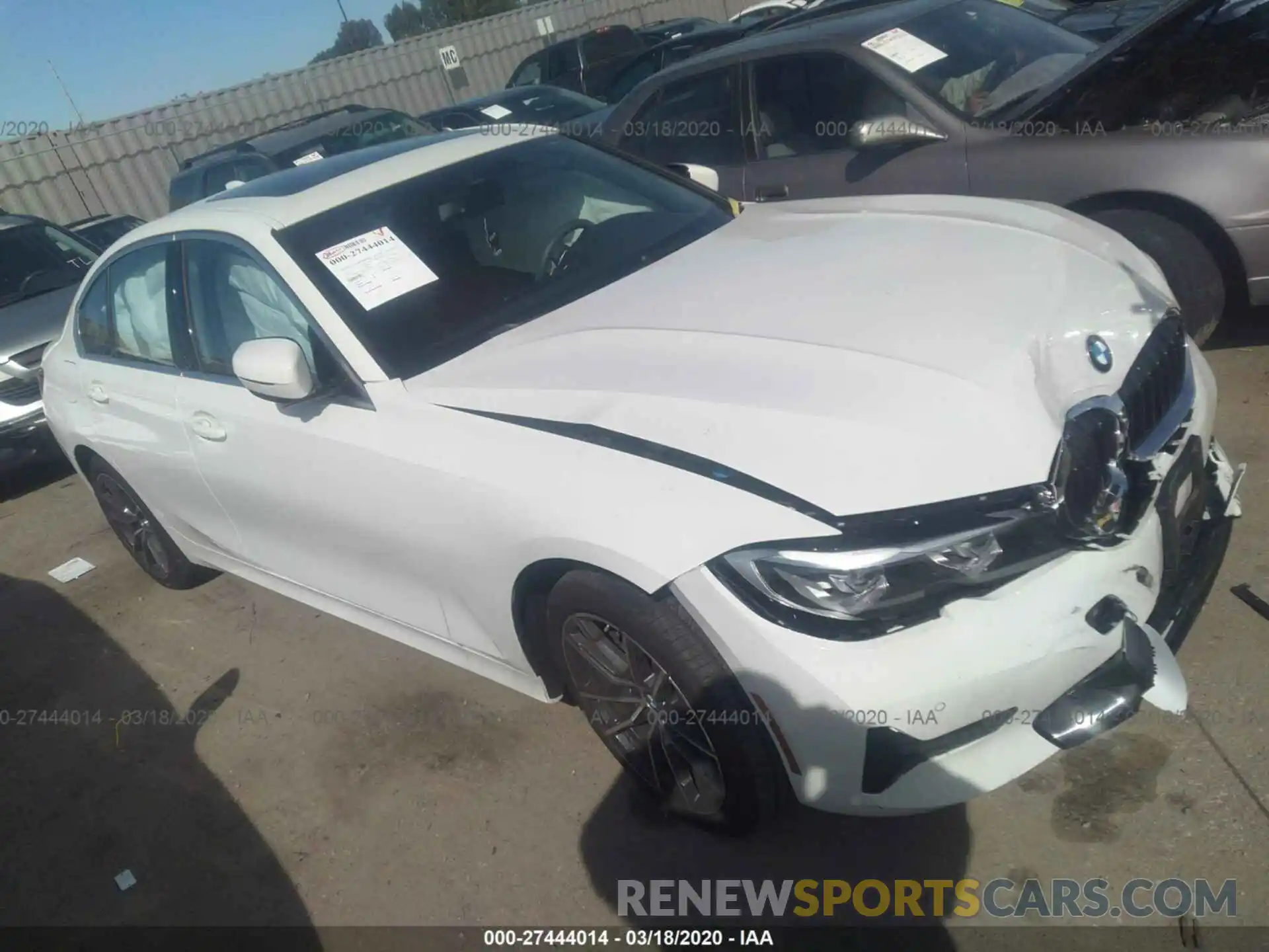 1 Photograph of a damaged car WBA5R1C57KAK13028 BMW 330I 2019