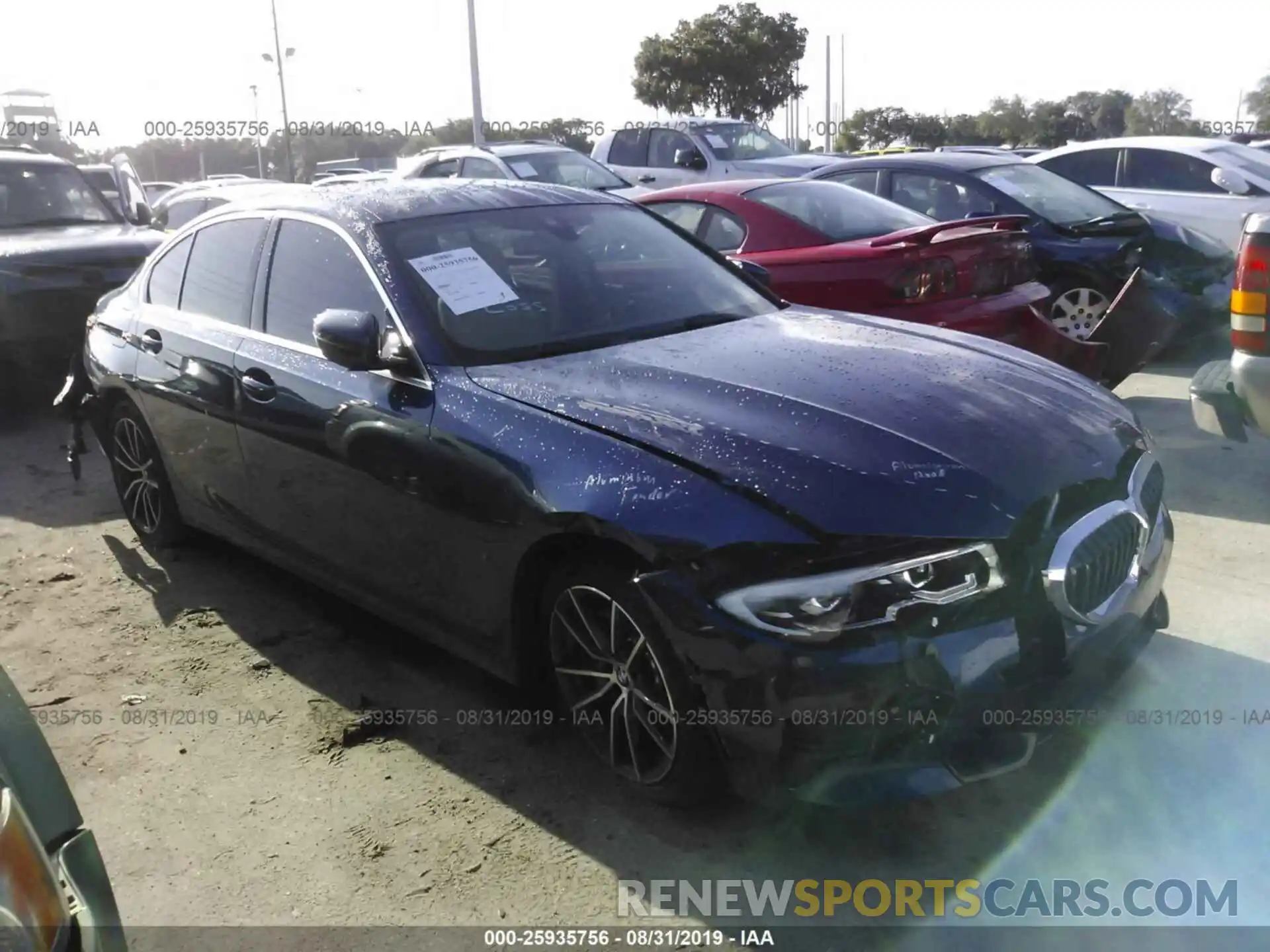 1 Photograph of a damaged car WBA5R1C59KAK07408 BMW 330I 2019