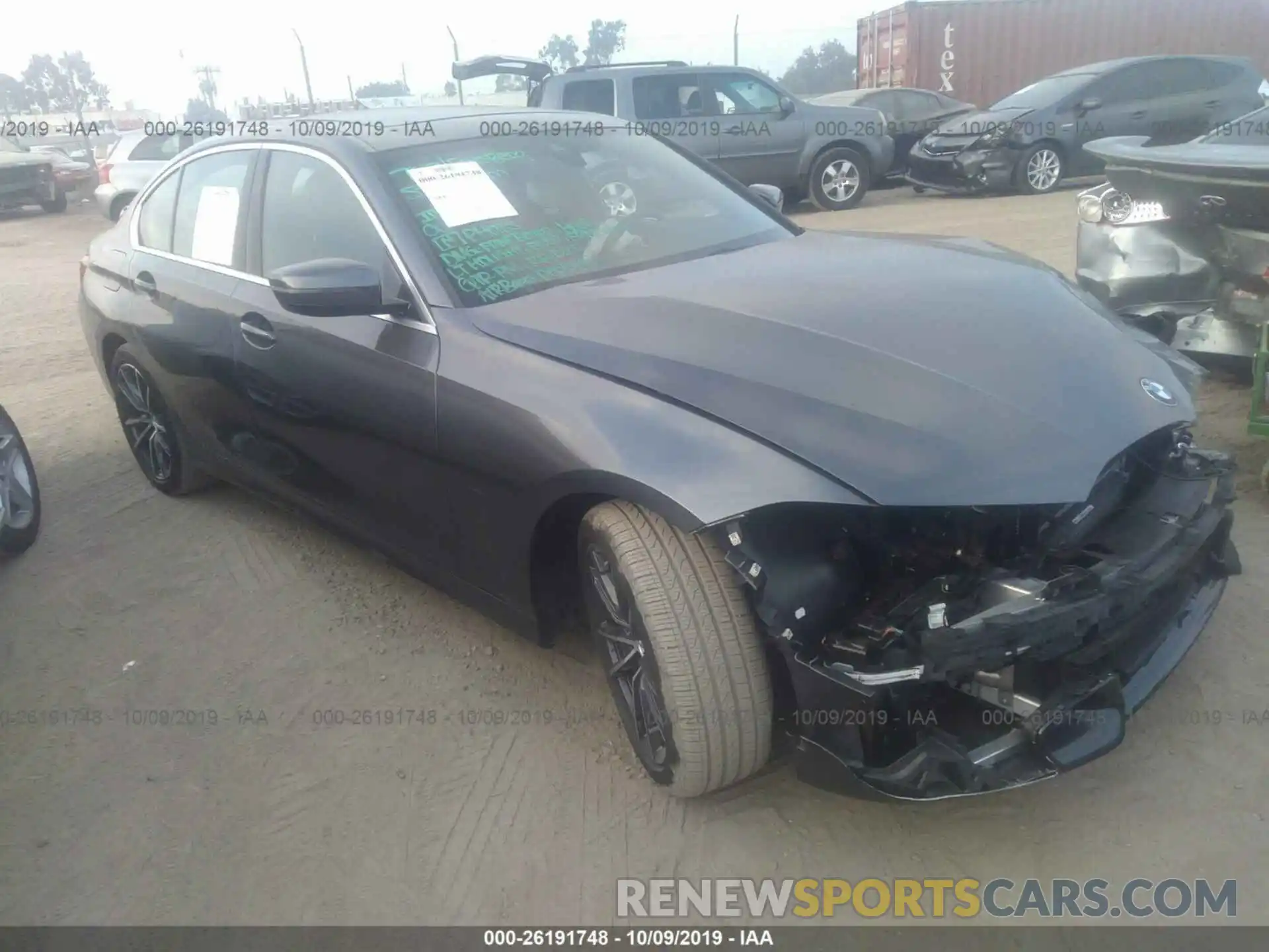 1 Фотография поврежденного автомобиля WBA5R1C59KAK08736 BMW 330I 2019