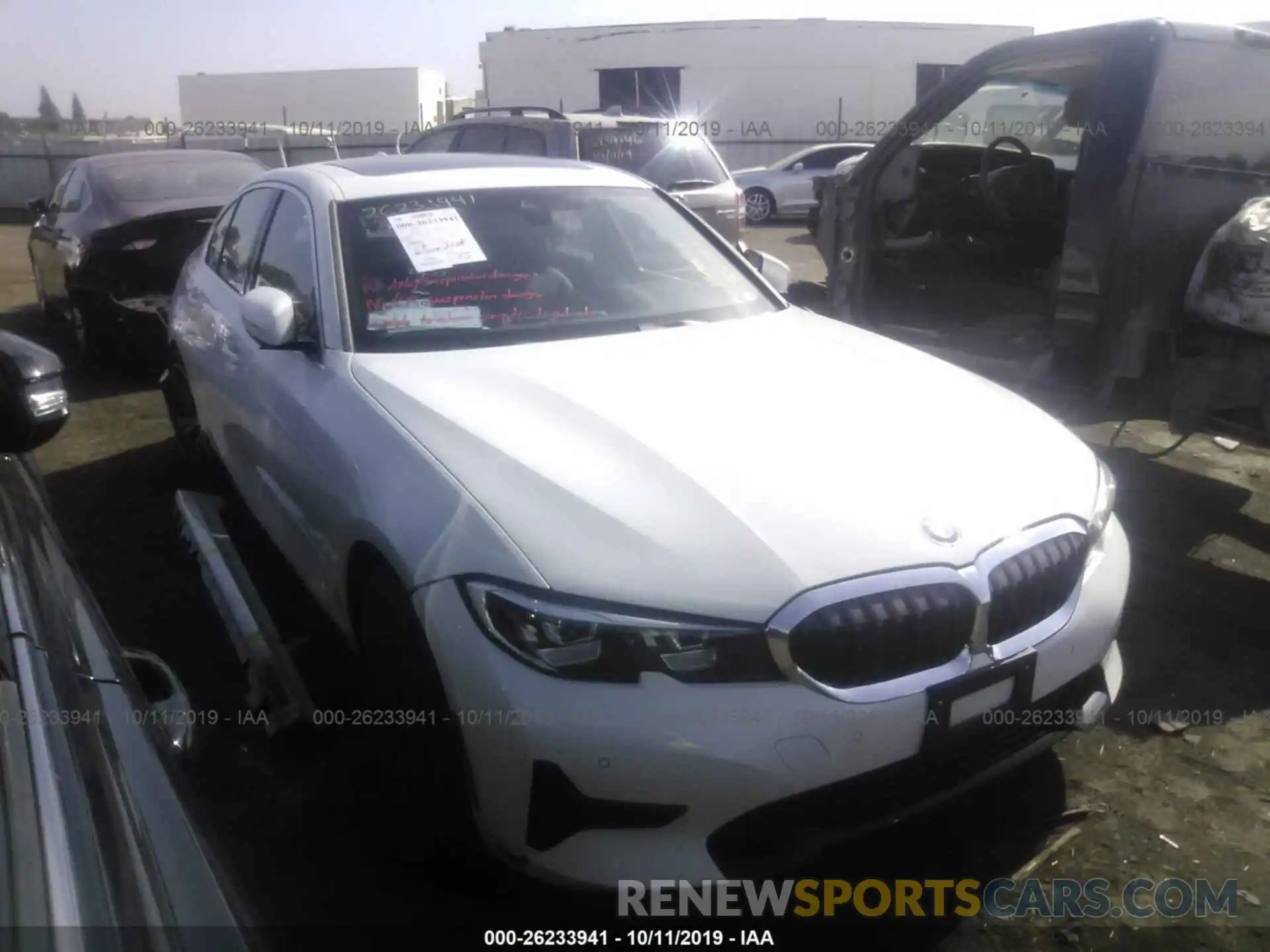 1 Photograph of a damaged car WBA5R1C59KAK12494 BMW 330I 2019