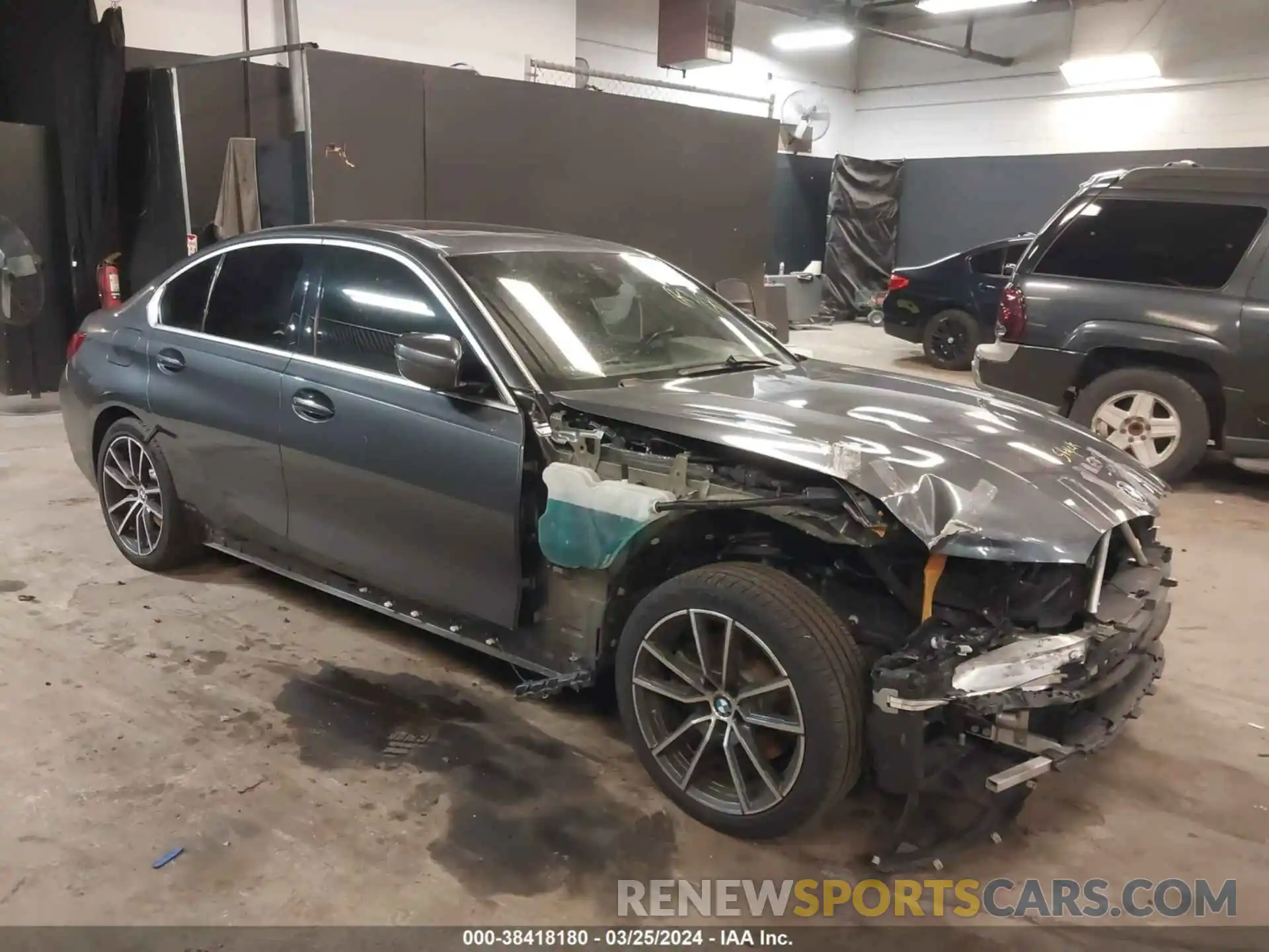 1 Photograph of a damaged car WBA5R7C50KAJ84751 BMW 330I 2019