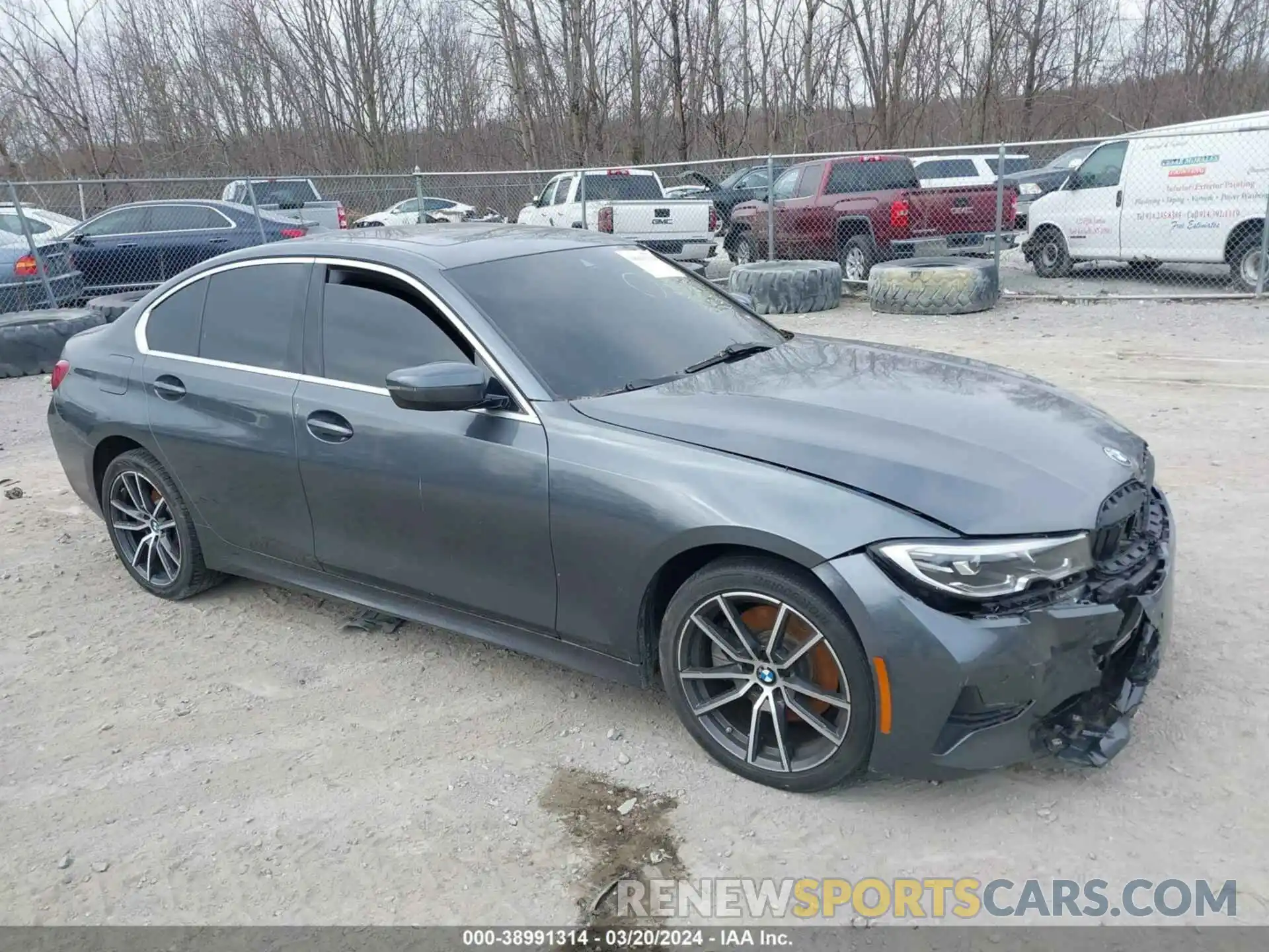 1 Photograph of a damaged car WBA5R7C53KAJ80371 BMW 330I 2019