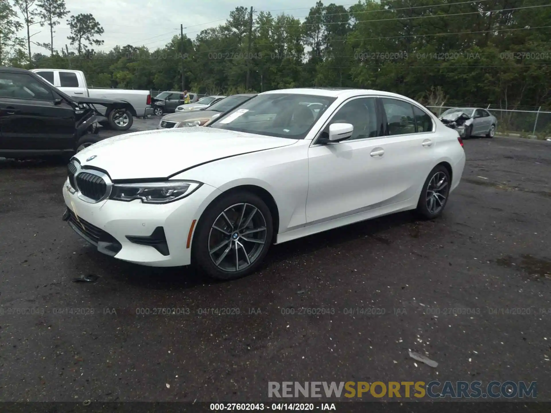 2 Photograph of a damaged car 3MW5R1J00L8B24552 BMW 330I 2020