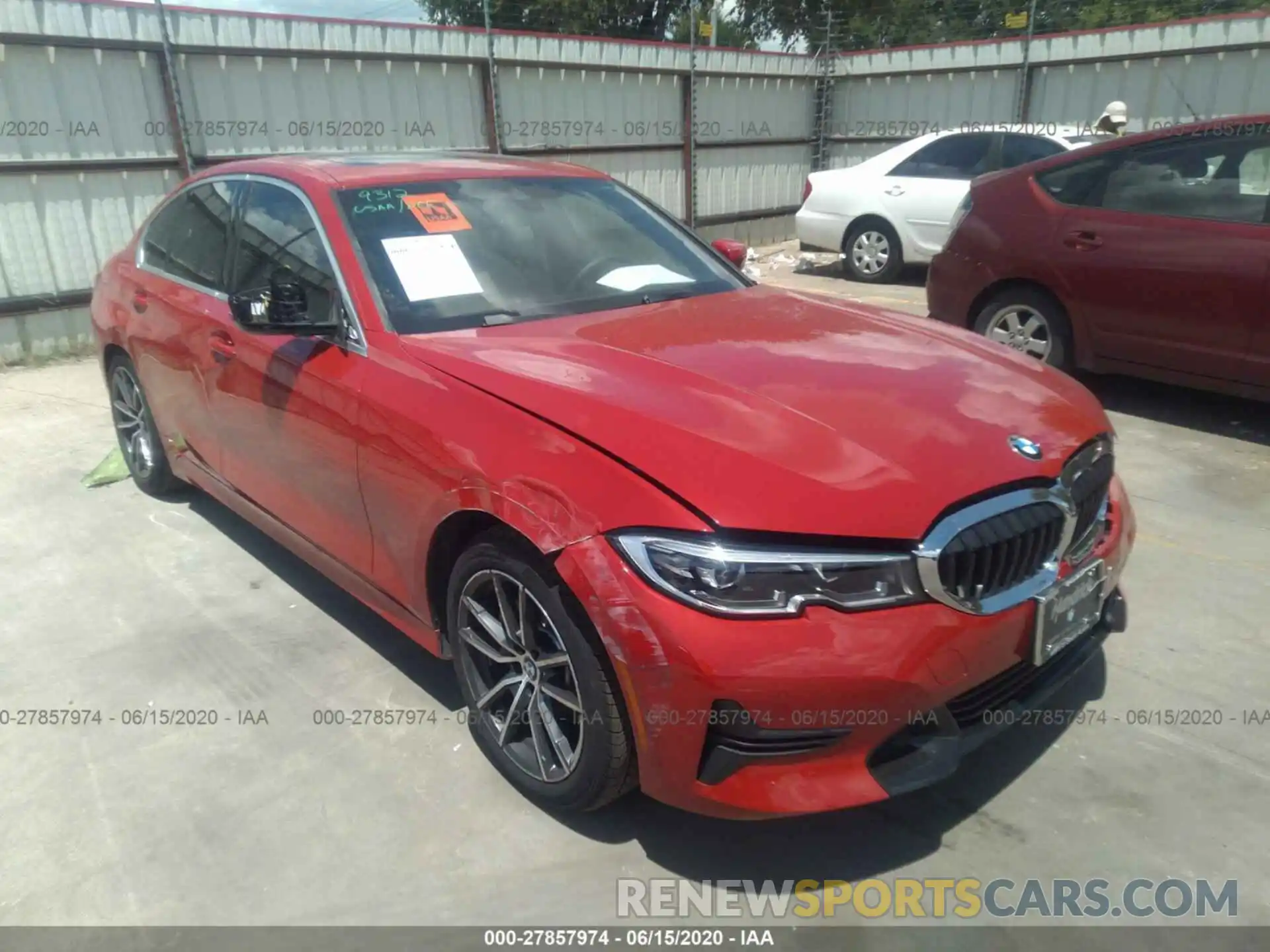 1 Photograph of a damaged car 3MW5R1J01L8B29887 BMW 330I 2020