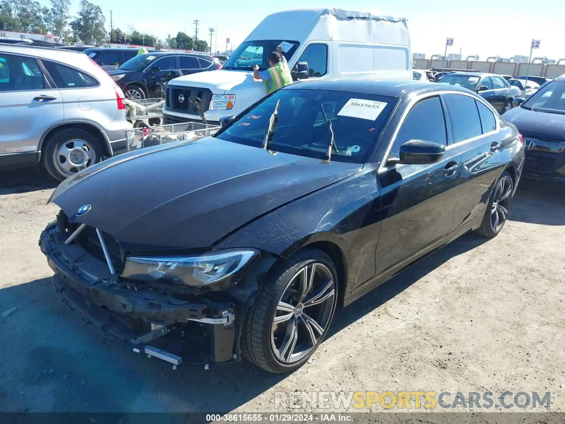 2 Photograph of a damaged car 3MW5R1J03L8B25520 BMW 330I 2020