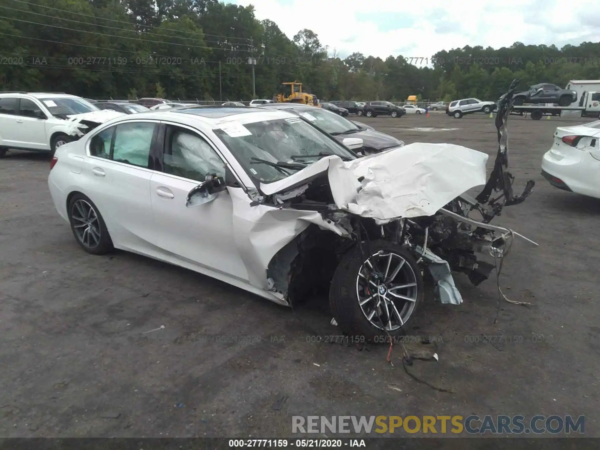 1 Photograph of a damaged car 3MW5R1J04L8B12033 BMW 330I 2020