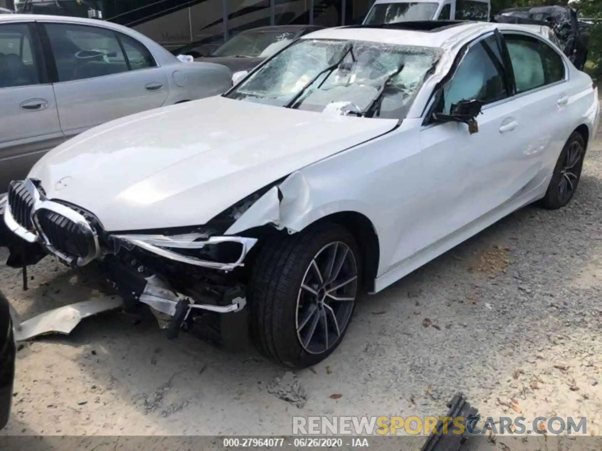 1 Photograph of a damaged car 3MW5R1J05L8B07648 BMW 330I 2020