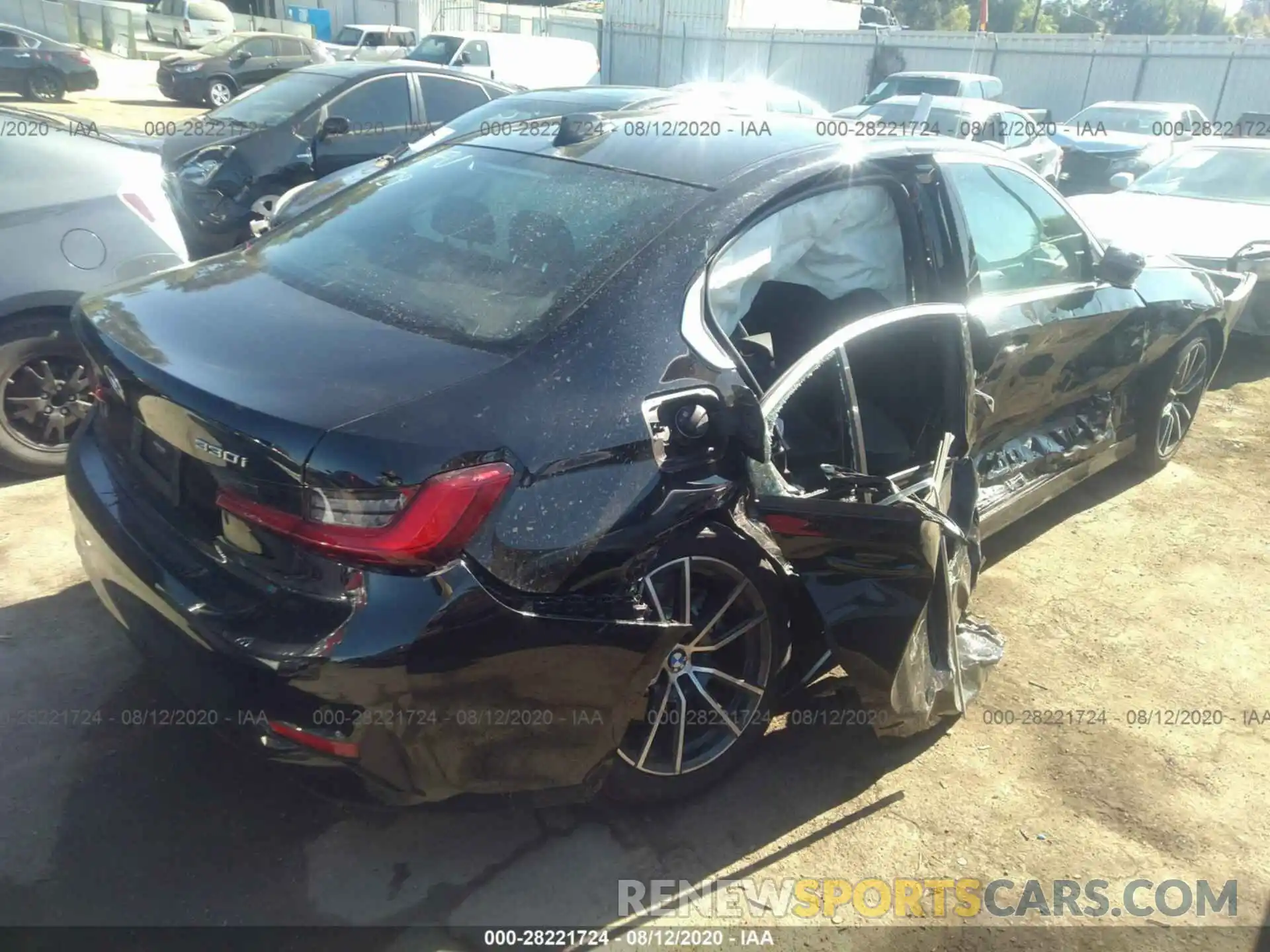 4 Photograph of a damaged car 3MW5R1J07L8B30395 BMW 330I 2020