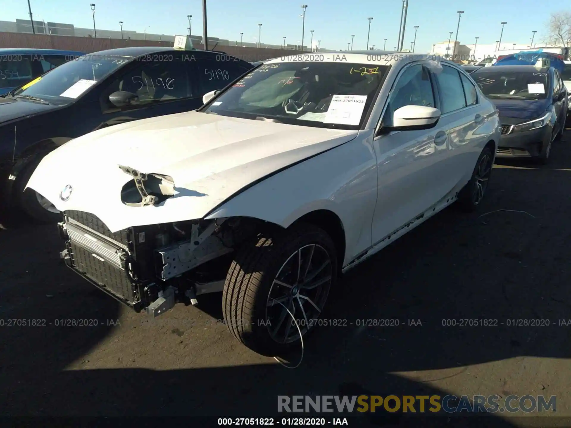 2 Photograph of a damaged car 3MW5R1J09L8B09824 BMW 330I 2020