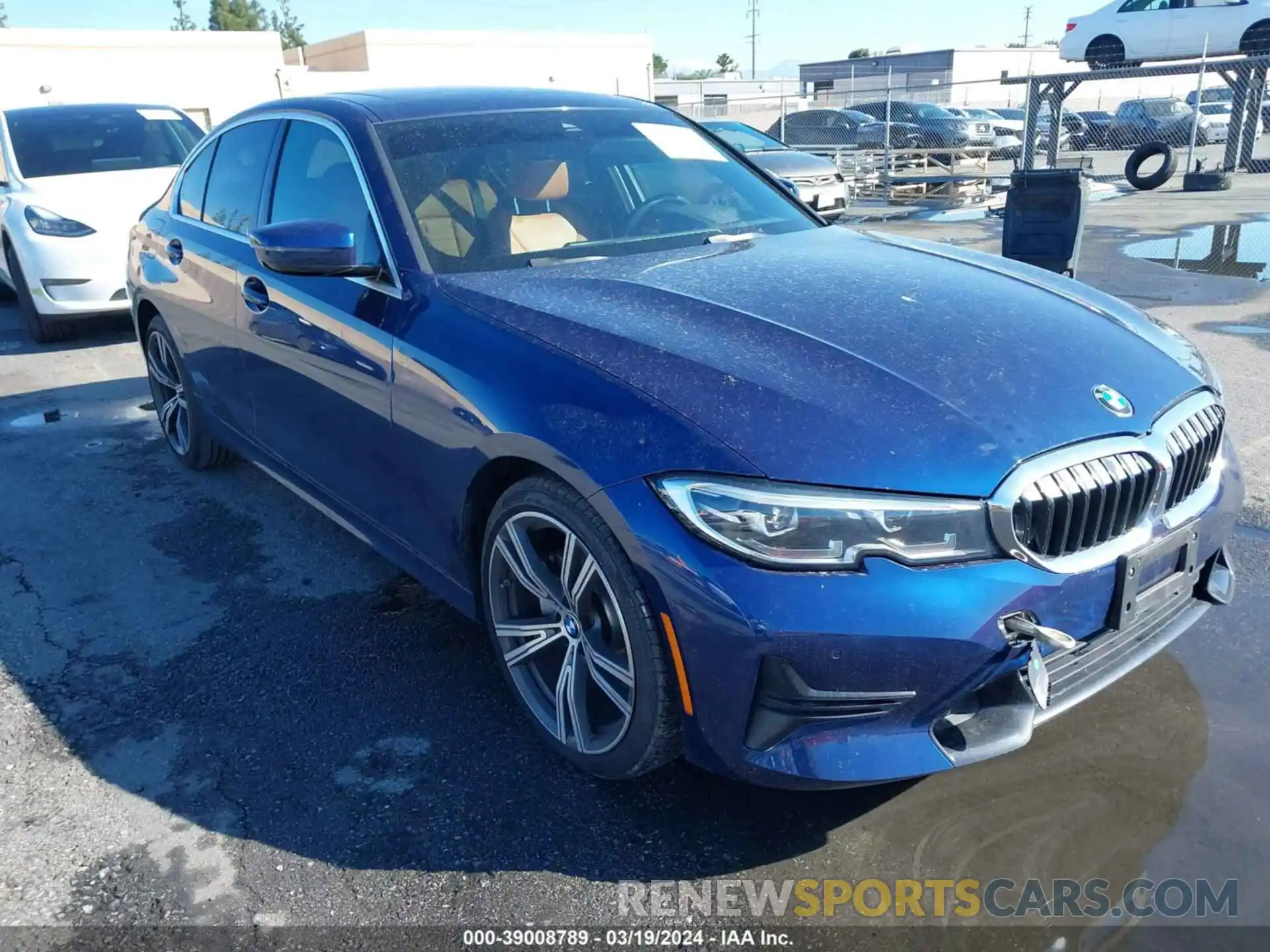 1 Photograph of a damaged car 3MW5R1J09L8B10505 BMW 330I 2020