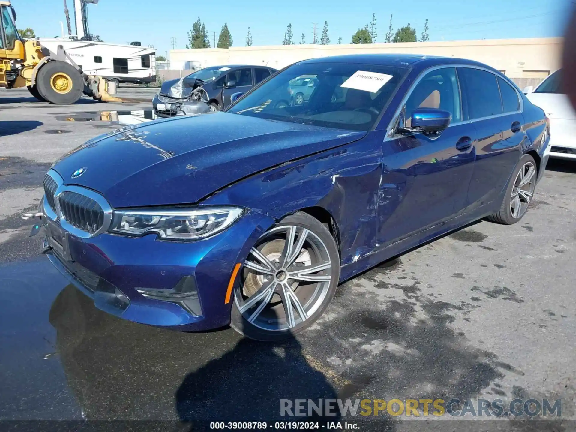 2 Photograph of a damaged car 3MW5R1J09L8B10505 BMW 330I 2020