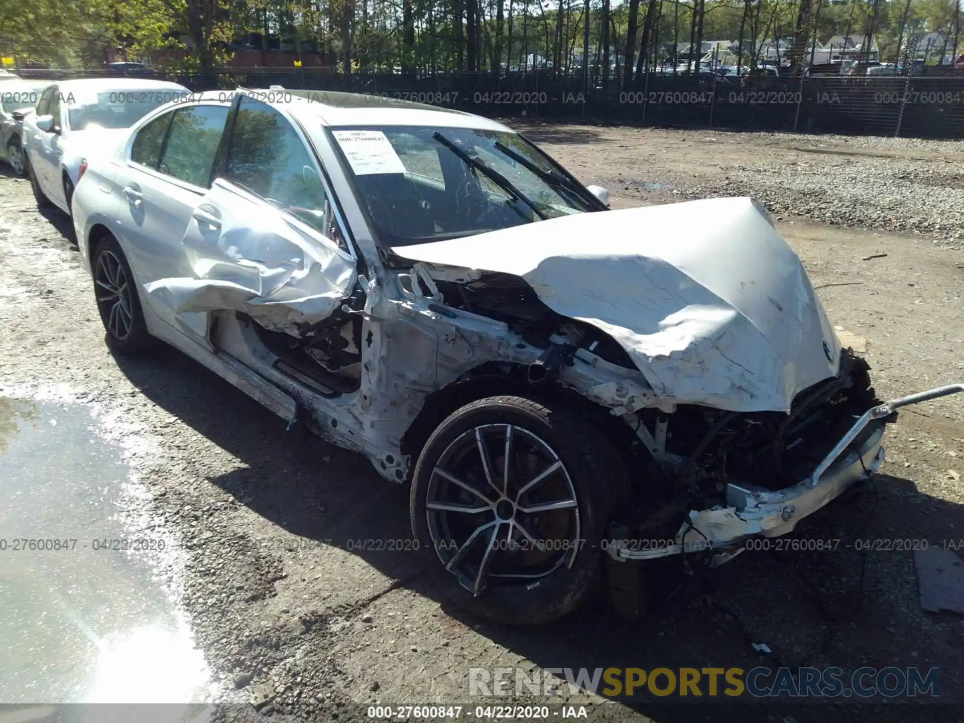 1 Photograph of a damaged car 3MW5R1J0XL8B12411 BMW 330I 2020