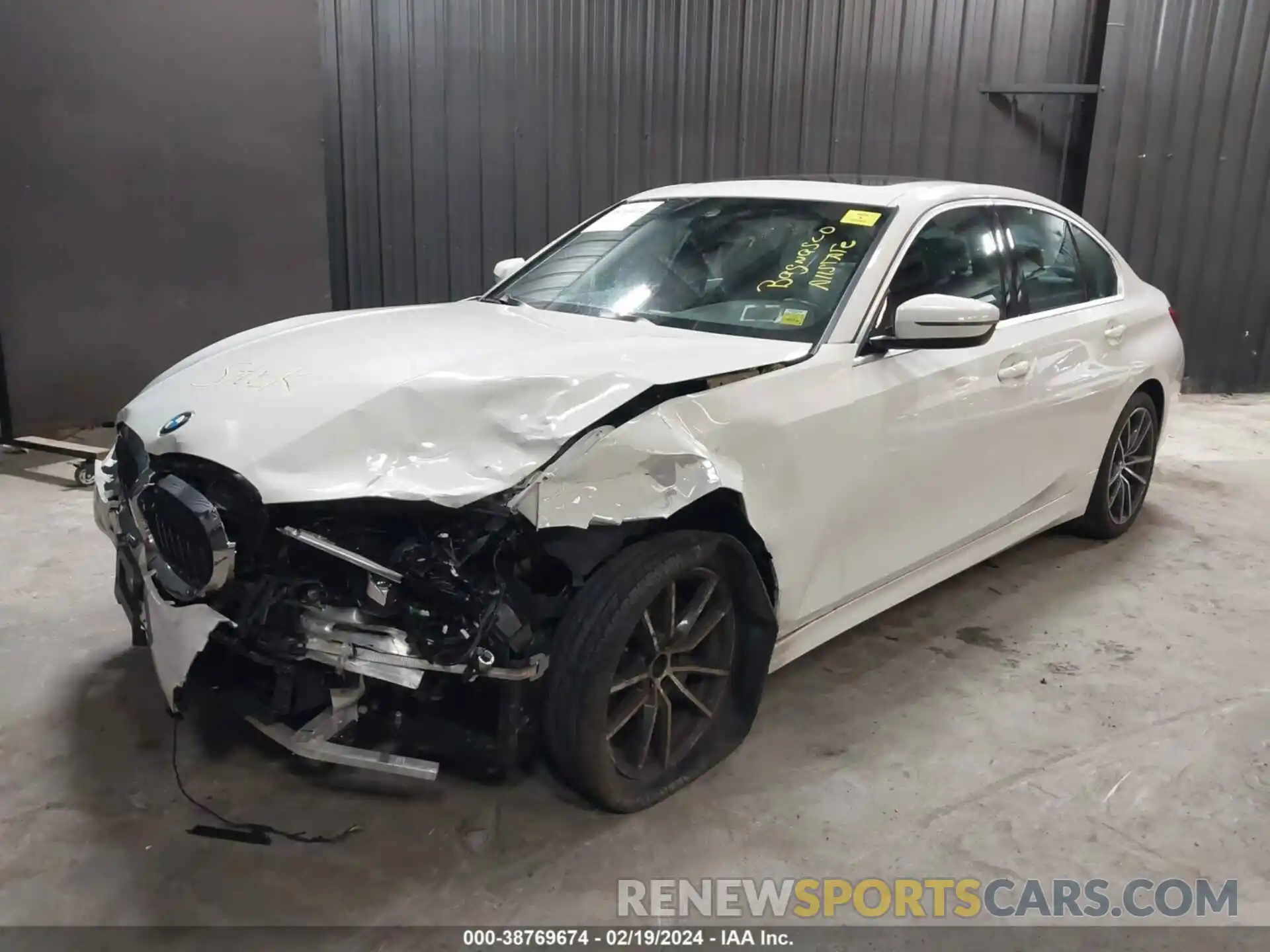 2 Photograph of a damaged car 3MW5R7J03L8B44703 BMW 330I 2020