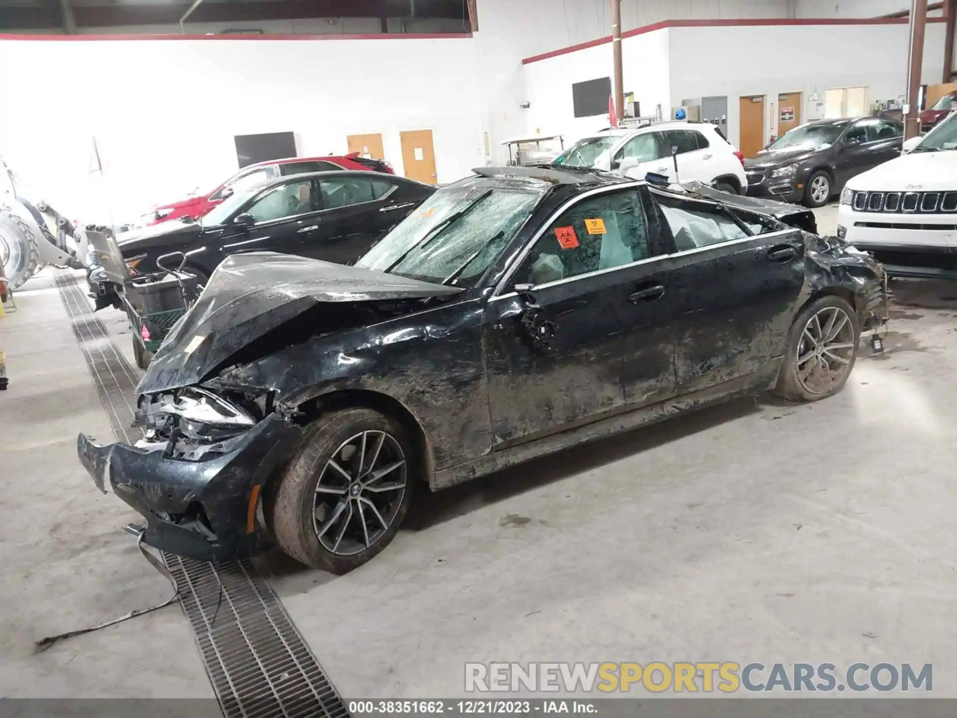 2 Photograph of a damaged car 3MW5R7J07L8B44395 BMW 330I 2020