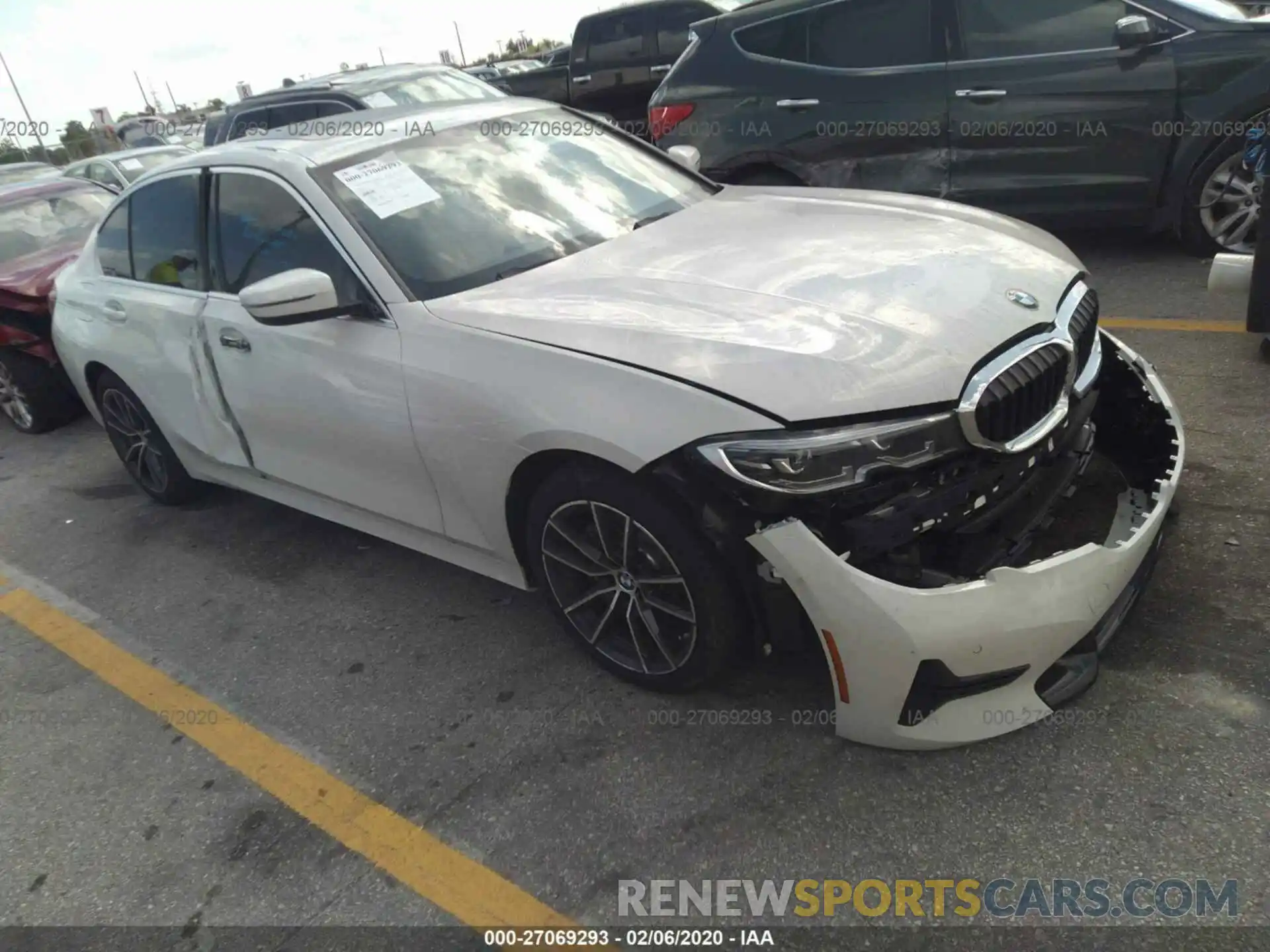 1 Photograph of a damaged car WBA5R1C00LFH38332 BMW 330I 2020