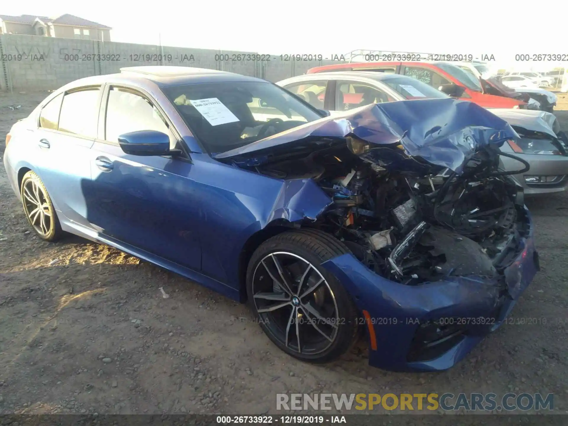 1 Photograph of a damaged car WBA5R1C01LFH45984 BMW 330I 2020