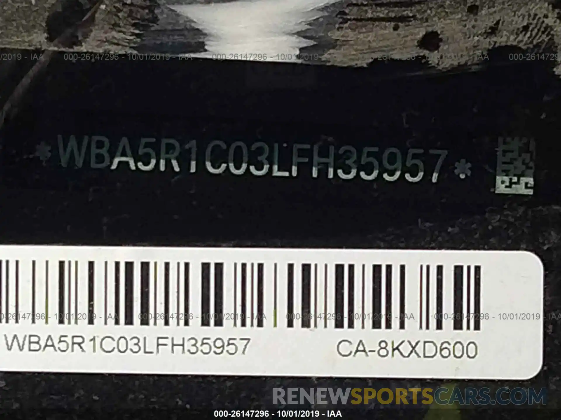 9 Photograph of a damaged car WBA5R1C03LFH35957 BMW 330I 2020