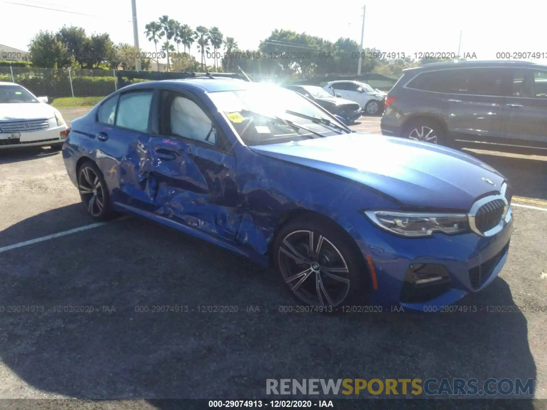 1 Photograph of a damaged car 3MW5R1J02M8B52452 BMW 330I 2021