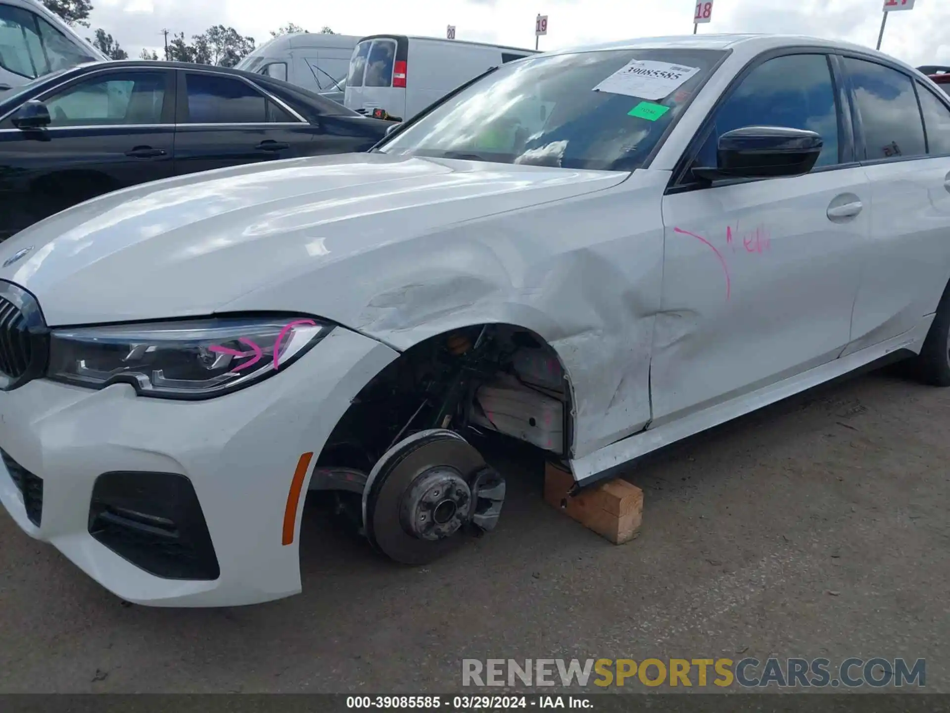 6 Фотография поврежденного автомобиля 3MW5R1J02M8B99724 BMW 330I 2021