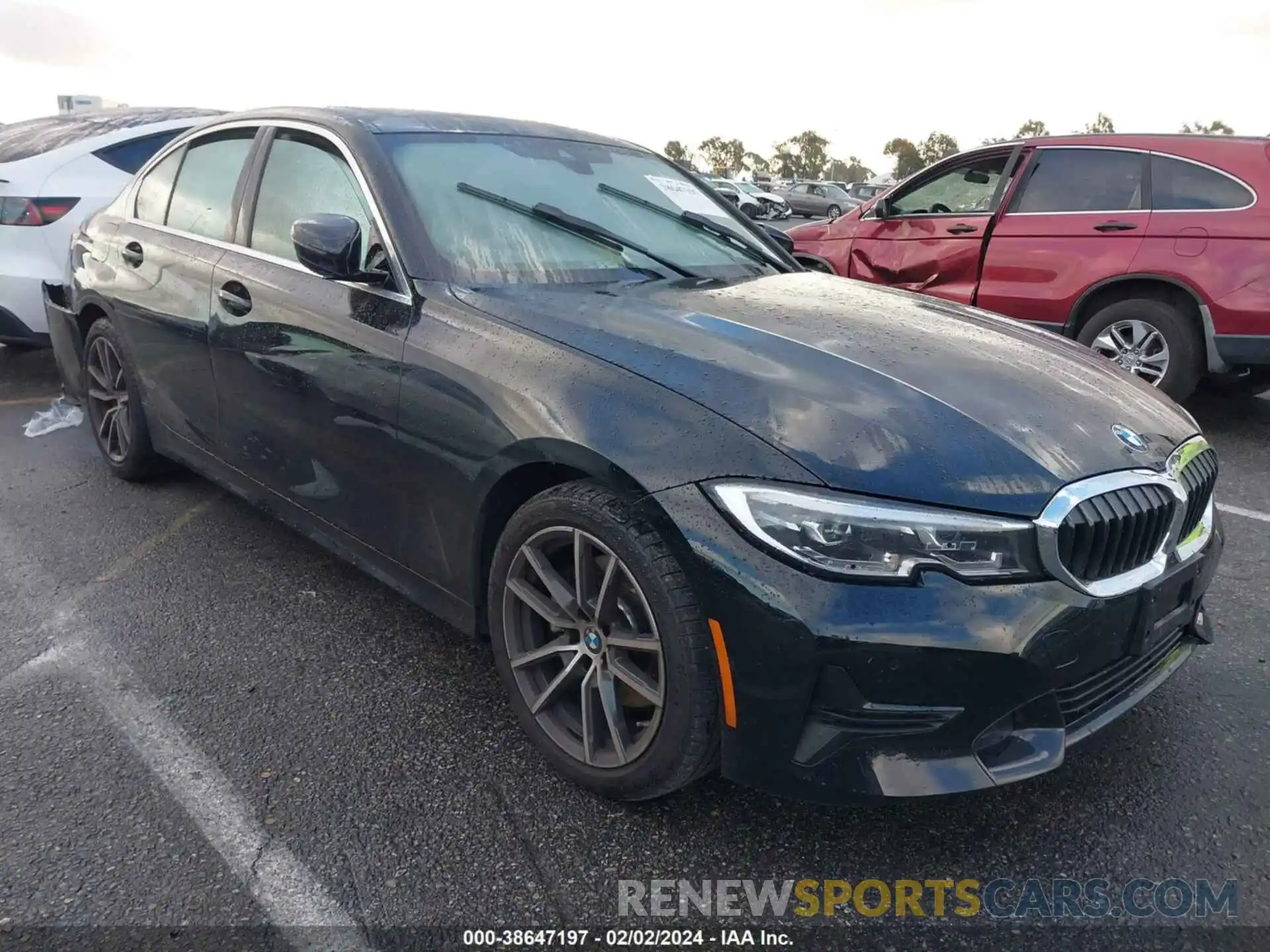 1 Photograph of a damaged car 3MW5R1J04M8C13977 BMW 330I 2021