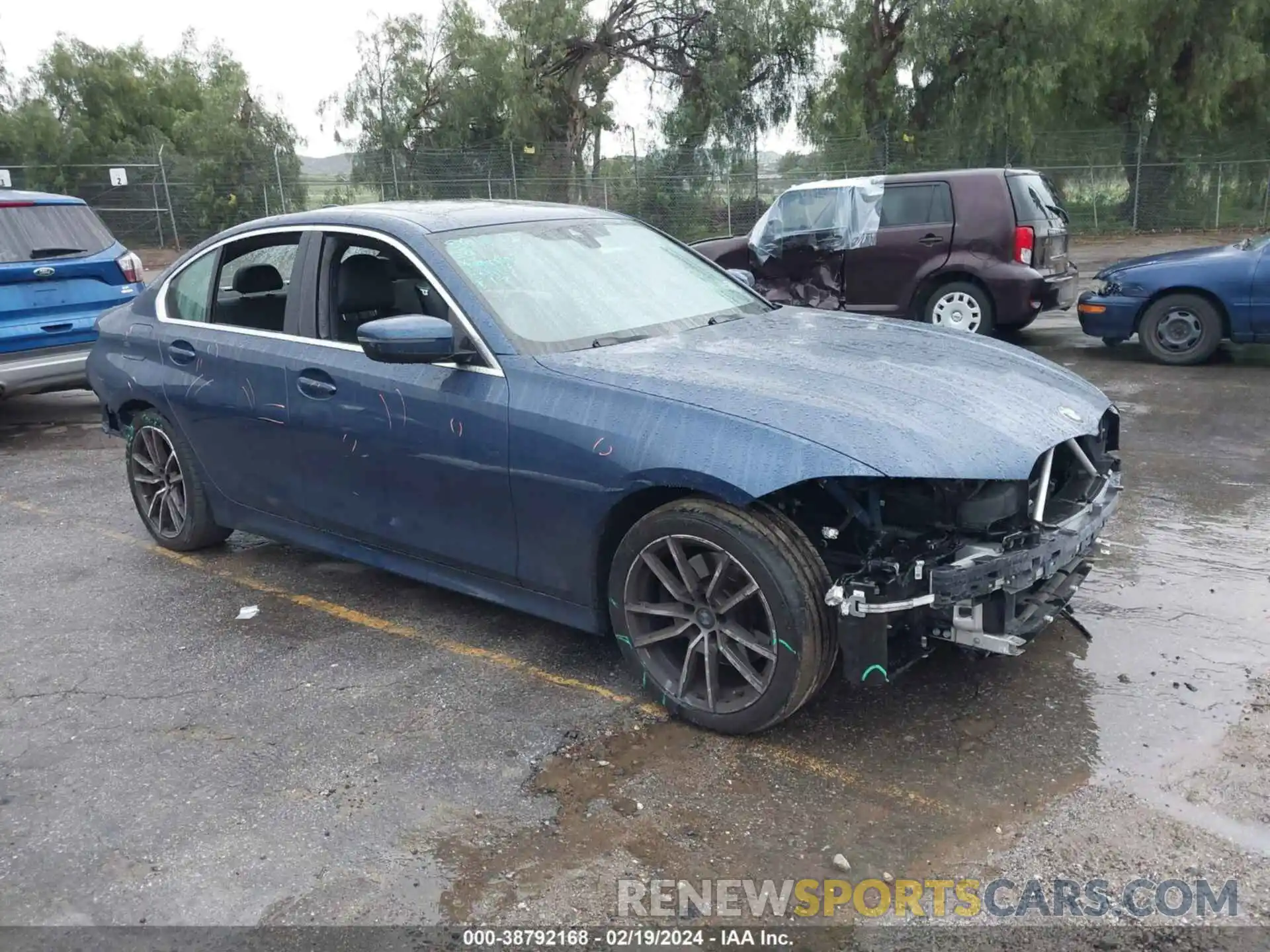 1 Photograph of a damaged car 3MW5R1J09M8C02831 BMW 330I 2021