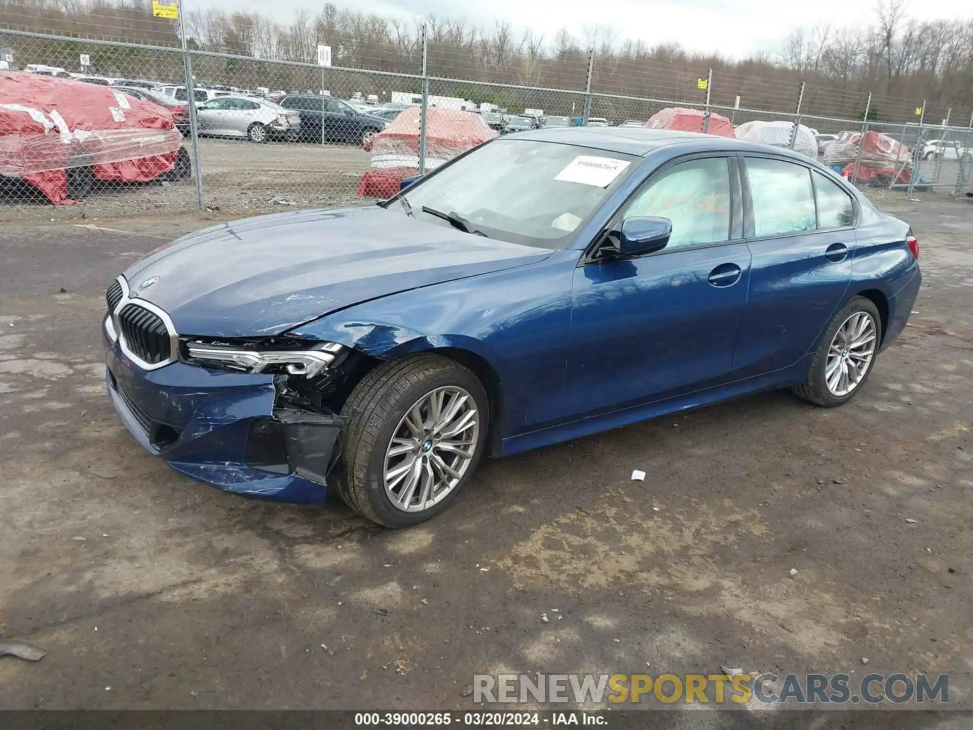 2 Photograph of a damaged car 3MW89FF01P8D26552 BMW 330I 2023