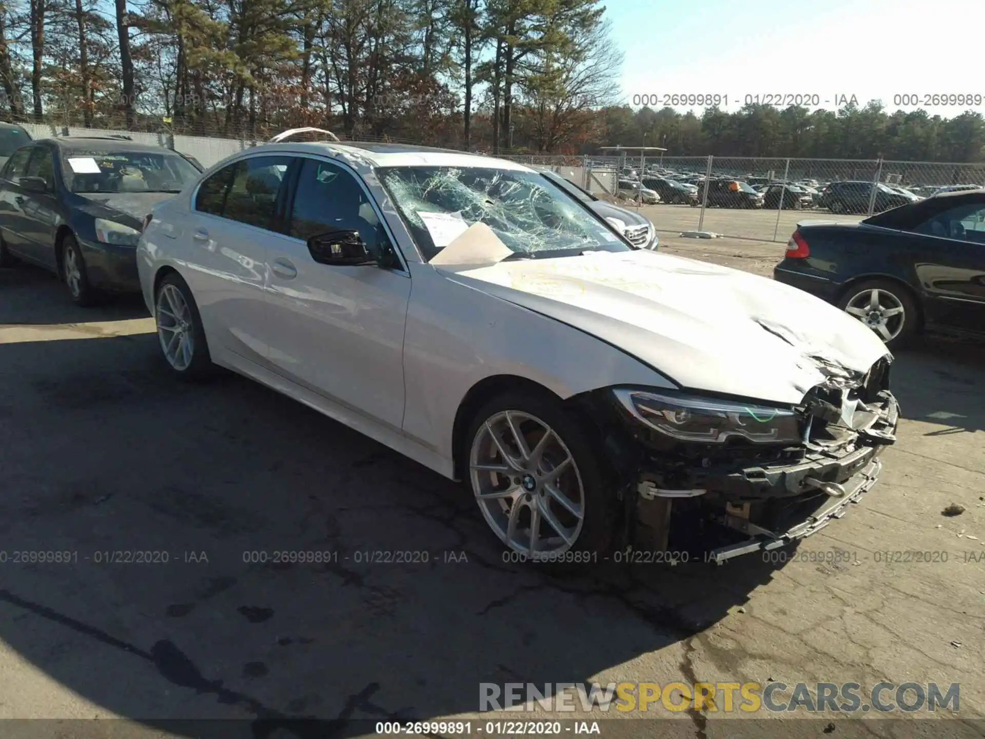 1 Photograph of a damaged car WBA5R7C52KAJ85402 BMW 330XI 2019