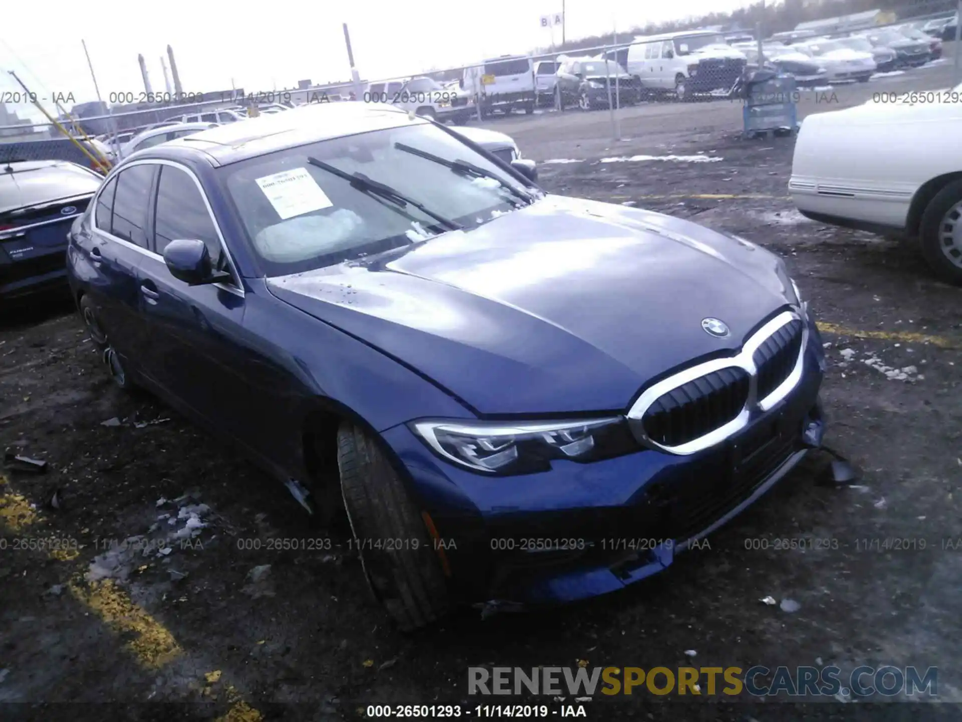 1 Photograph of a damaged car WBA5R7C54KAJ86793 BMW 330XI 2019