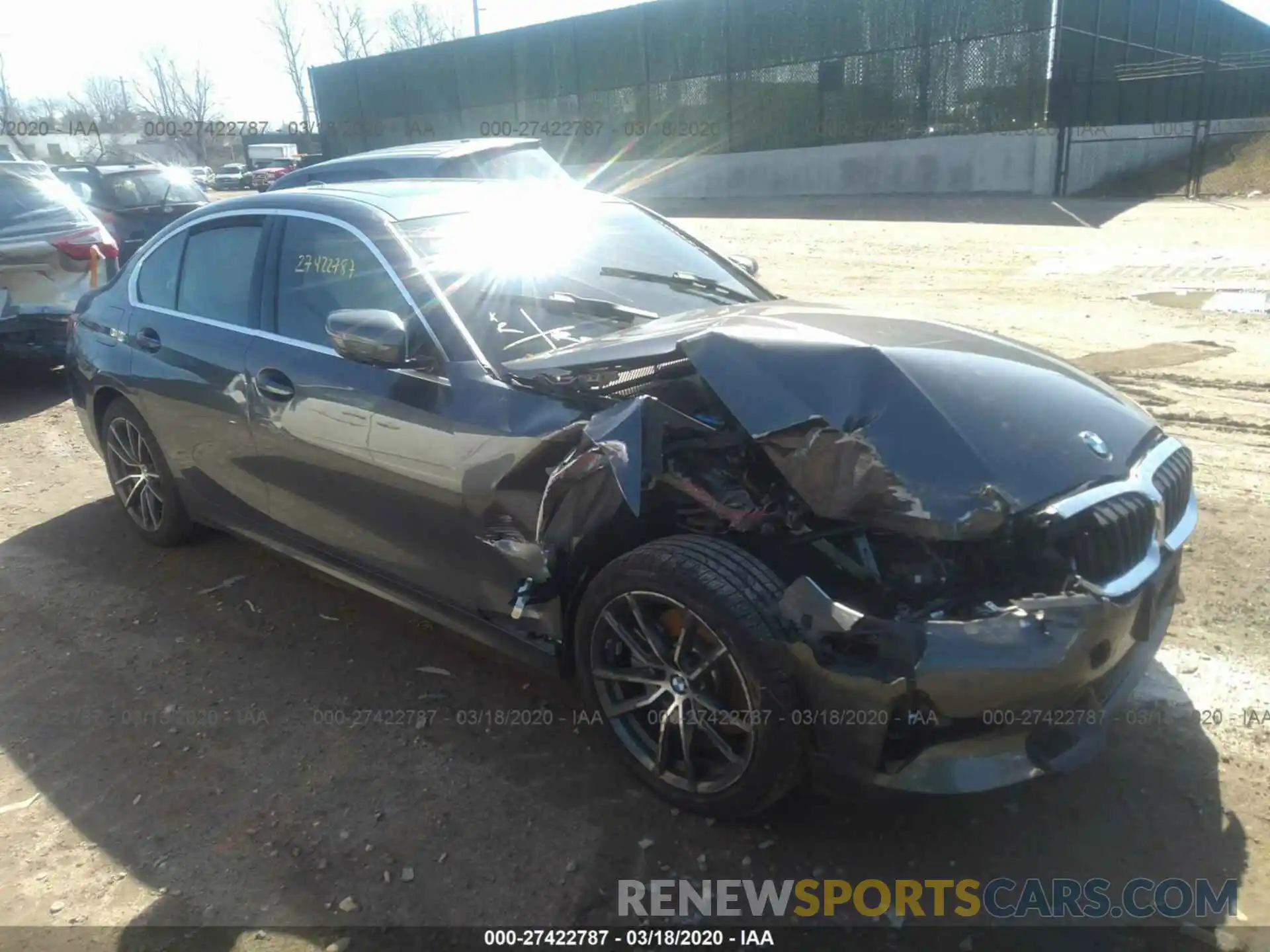 1 Photograph of a damaged car WBA5R7C57KAJ84004 BMW 330XI 2019