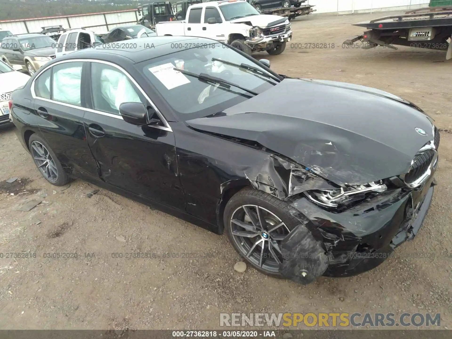 1 Photograph of a damaged car WBA5R7C58KAJ79698 BMW 330XI 2019