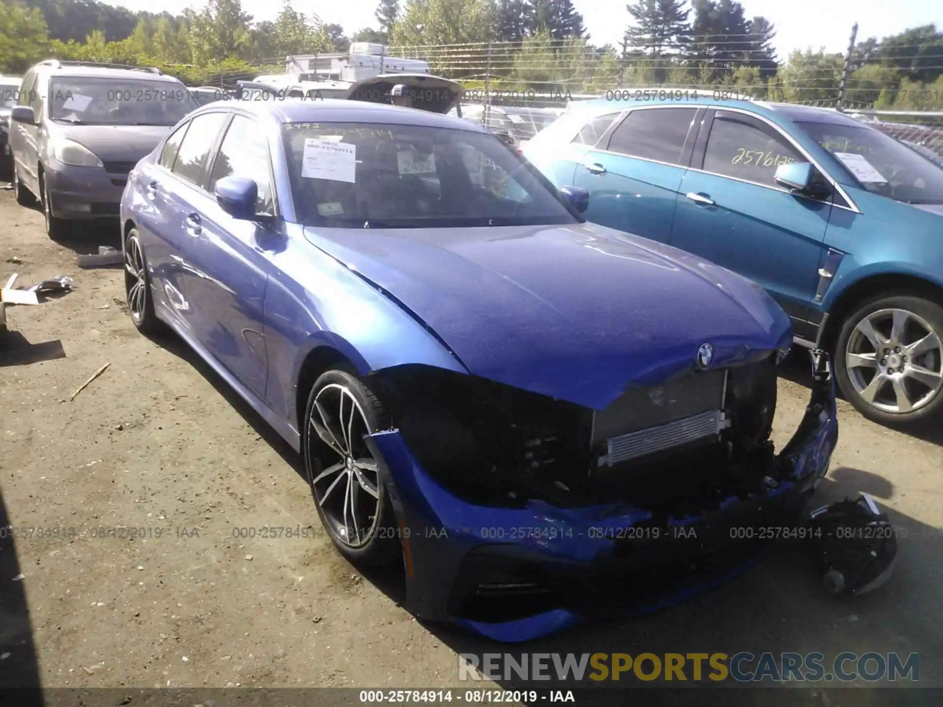 1 Photograph of a damaged car WBA5R7C5XKAE82744 BMW 330XI 2019