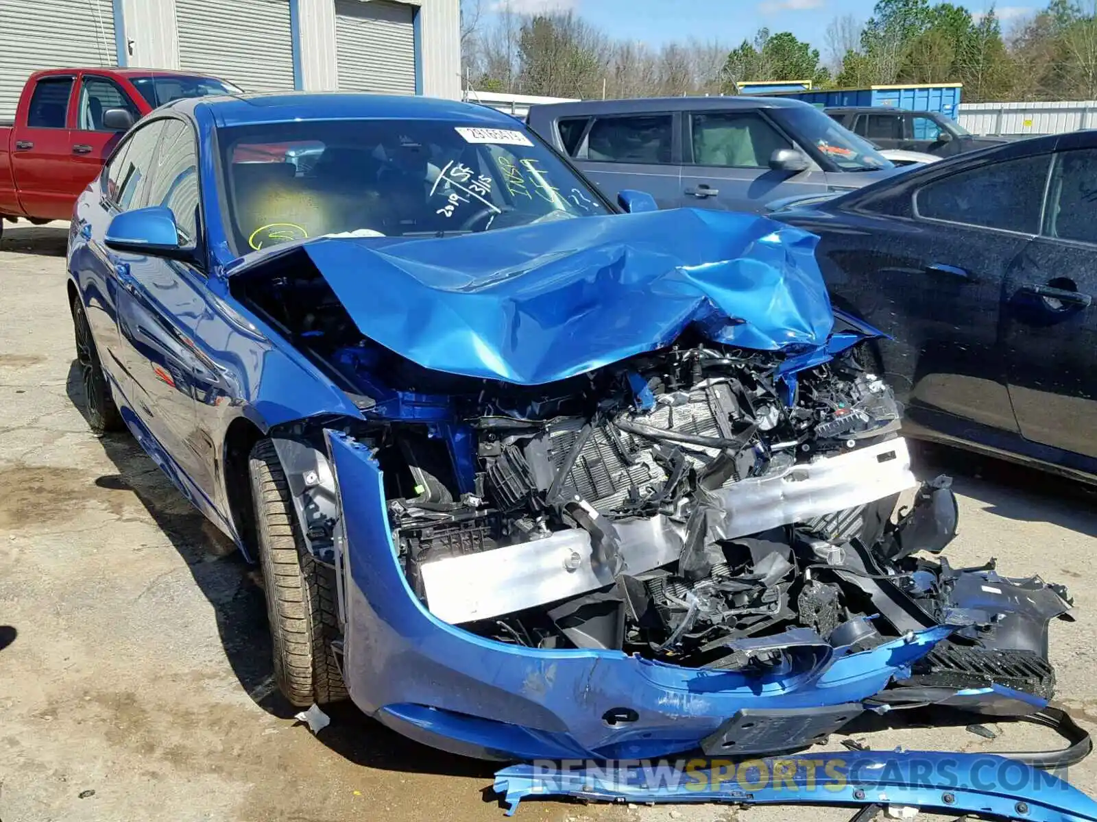 1 Photograph of a damaged car WBA8Y3C54KG451590 BMW 340XI GT 2019