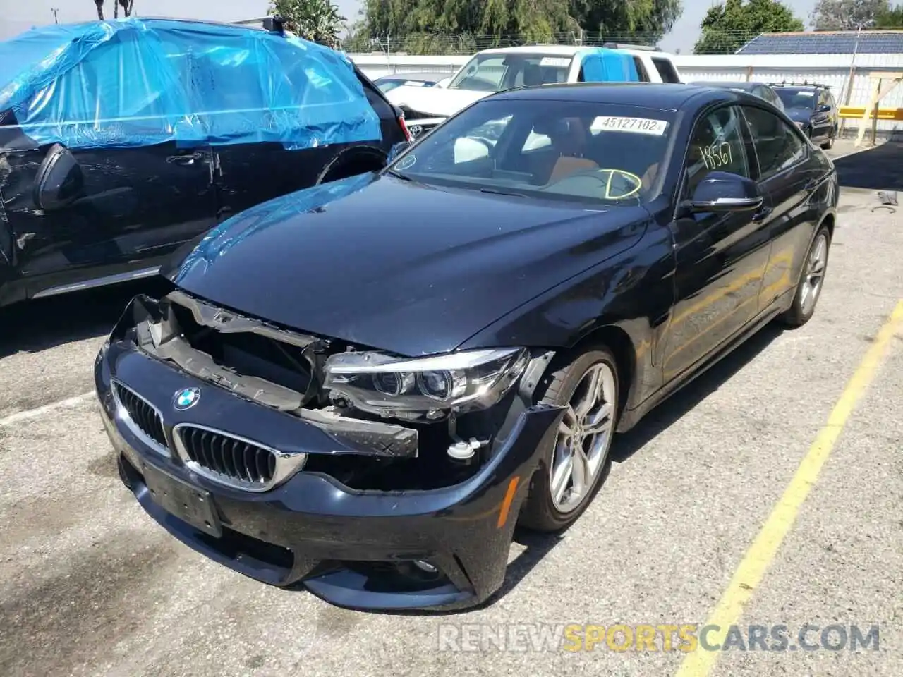 2 Photograph of a damaged car WBA4J1C50KBM14007 BMW 4 SERIES 2019