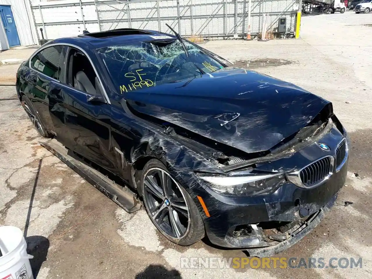 1 Photograph of a damaged car WBA4J1C51KBM11990 BMW 4 SERIES 2019