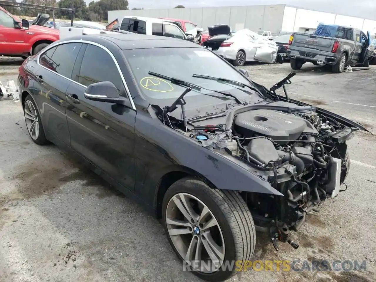 1 Photograph of a damaged car WBA4J1C51KBM13058 BMW 4 SERIES 2019