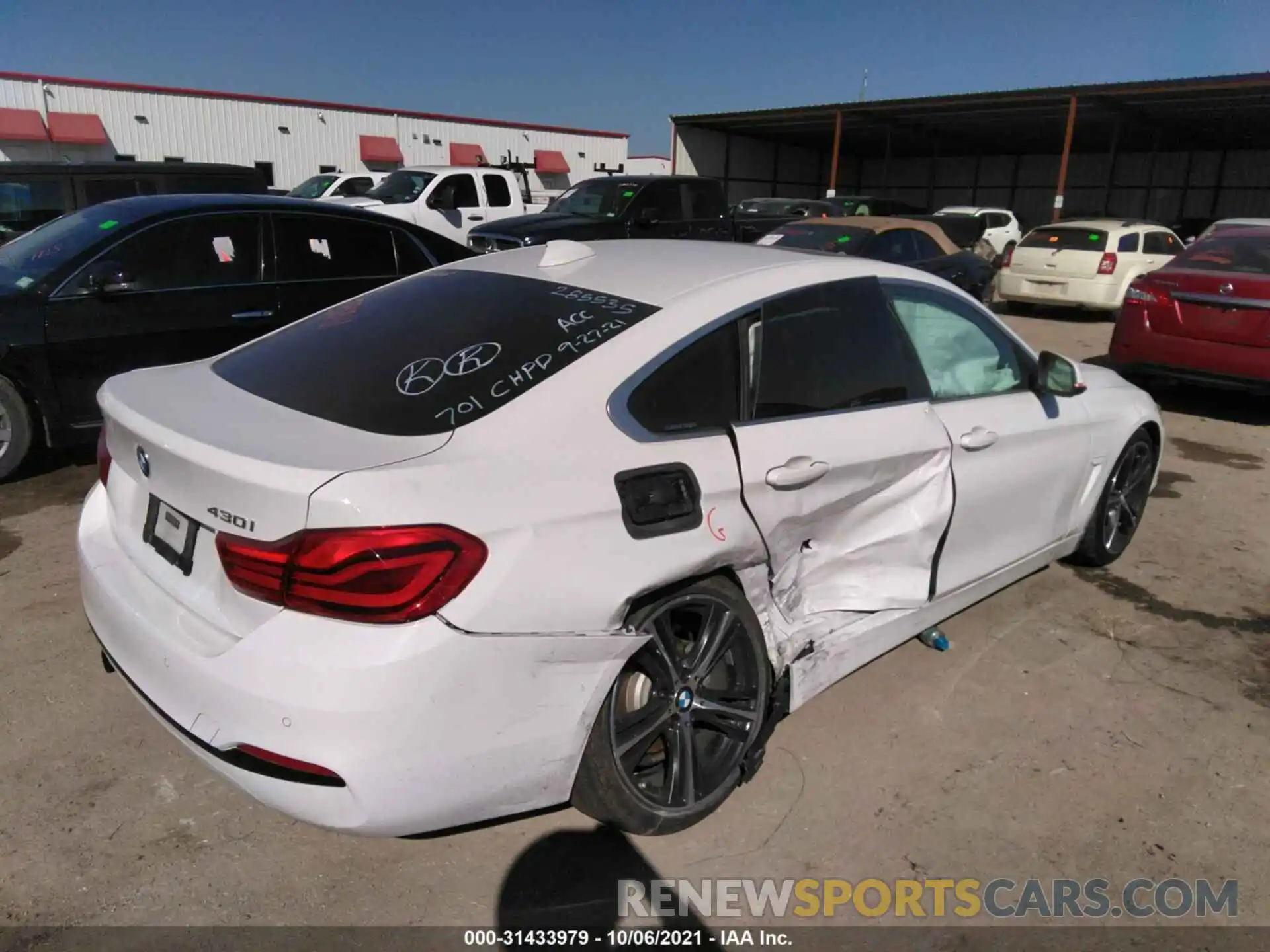 6 Photograph of a damaged car WBA4J1C51KBM13769 BMW 4 SERIES 2019