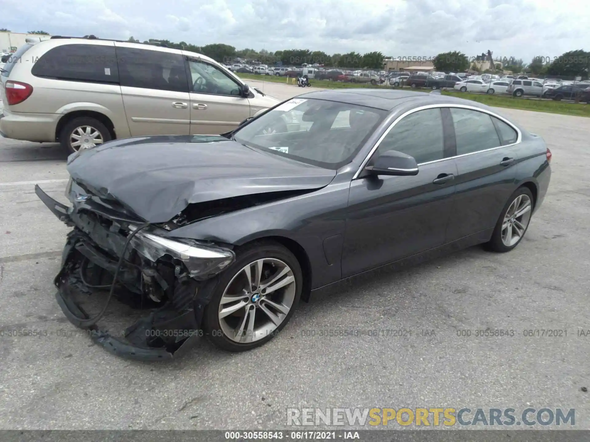 2 Photograph of a damaged car WBA4J1C51KBM14680 BMW 4 SERIES 2019