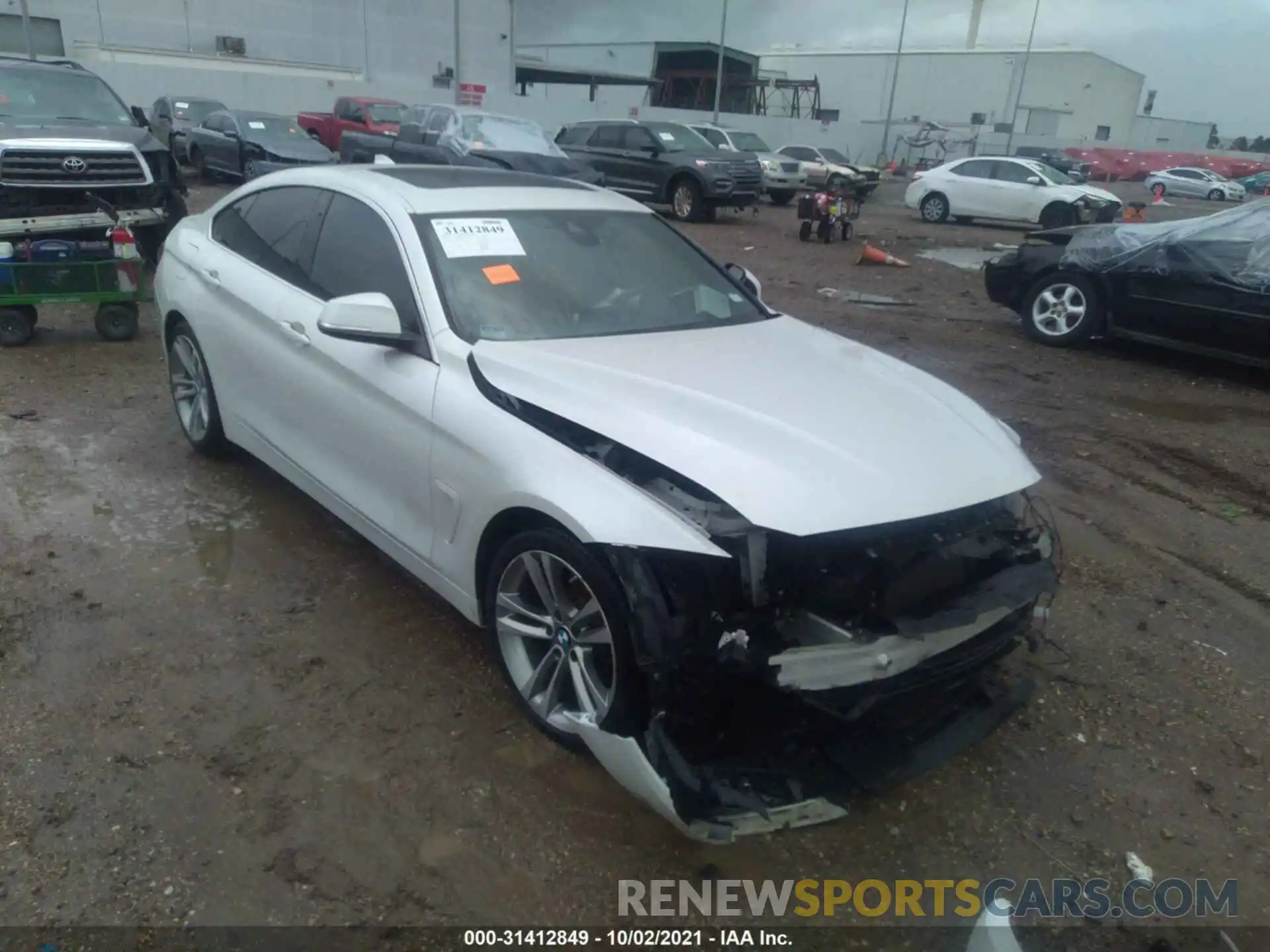 1 Photograph of a damaged car WBA4J1C51KBM15456 BMW 4 SERIES 2019