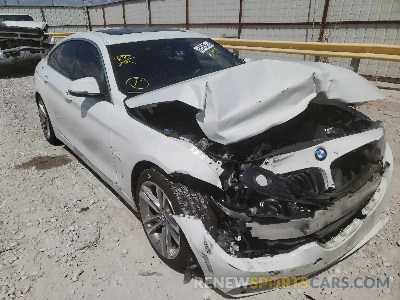 1 Photograph of a damaged car WBA4J1C51KBM17935 BMW 4 SERIES 2019