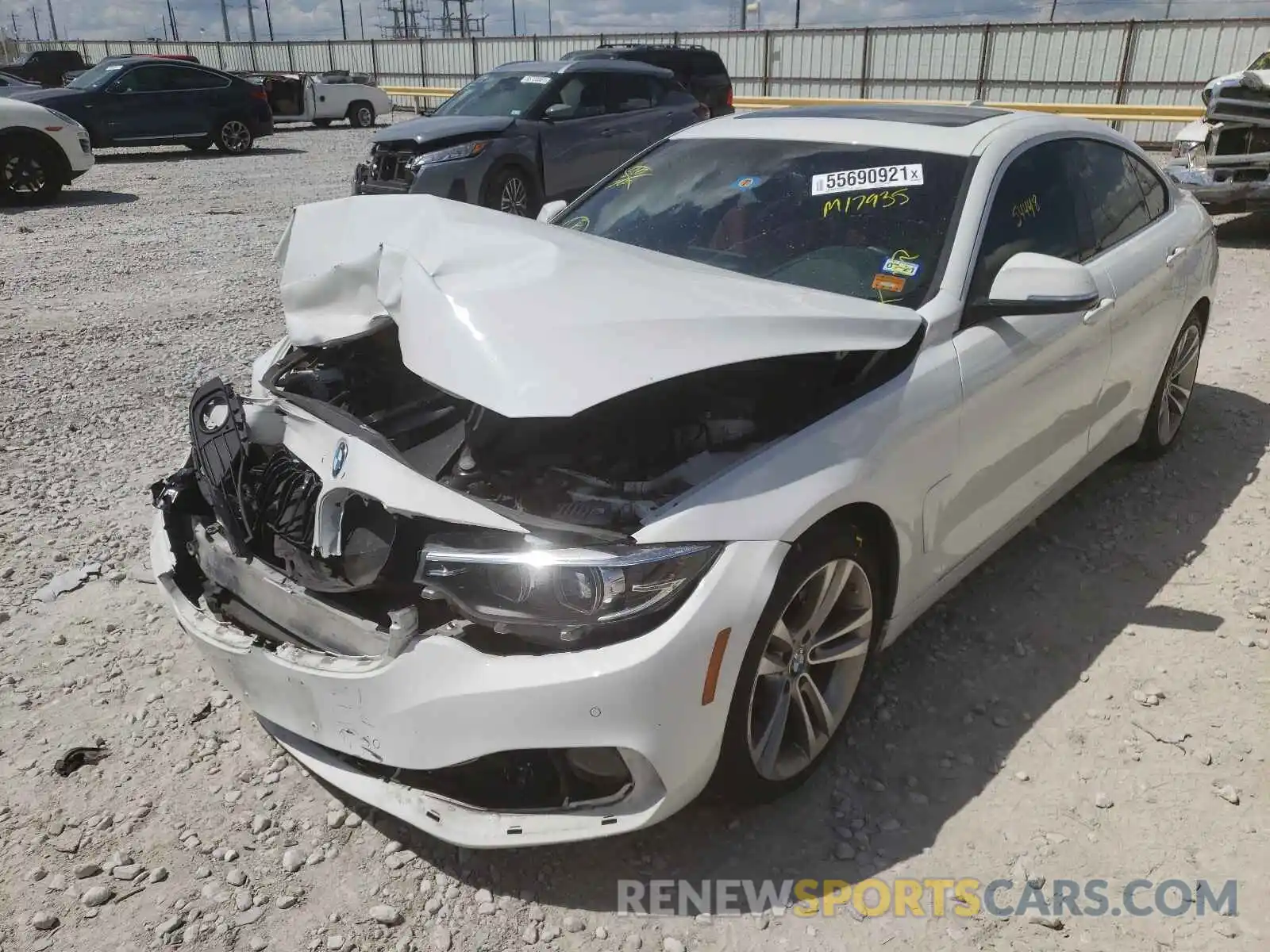 2 Photograph of a damaged car WBA4J1C51KBM17935 BMW 4 SERIES 2019